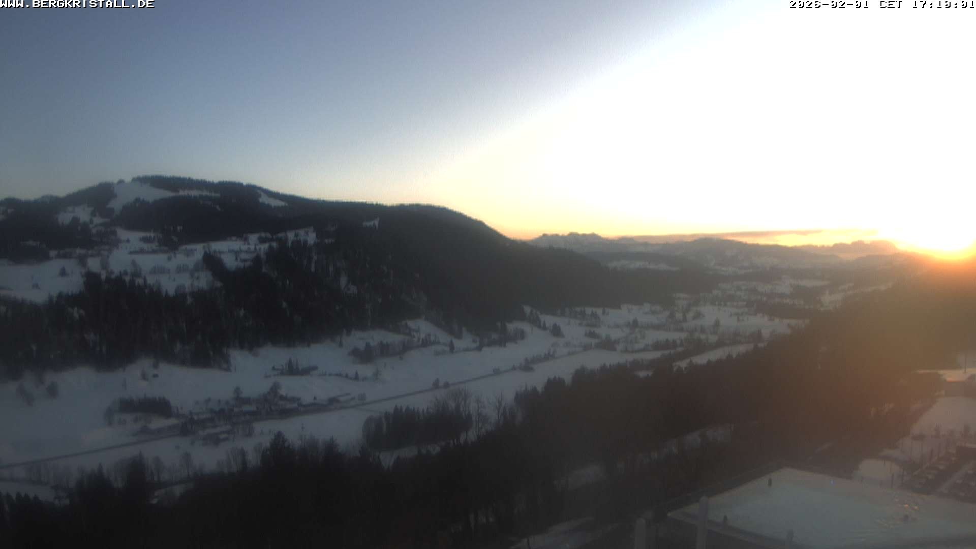 Archiv Foto Webcam Blick vom Hotel Bergkristall in Oberstaufen