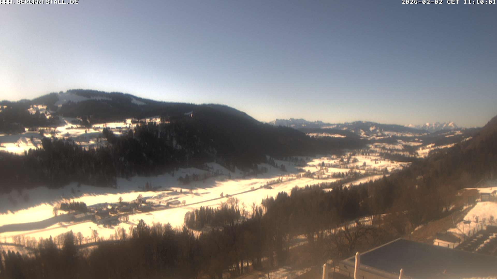 Archiv Foto Webcam Blick vom Hotel Bergkristall in Oberstaufen