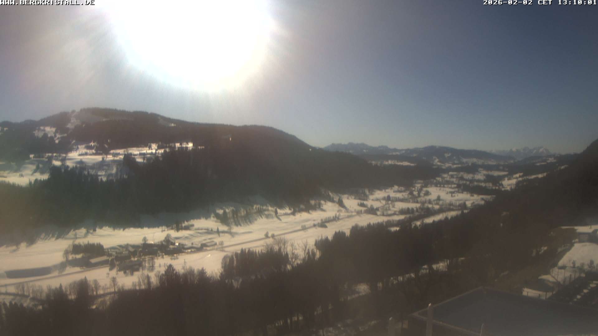 Archiv Foto Webcam Blick vom Hotel Bergkristall in Oberstaufen