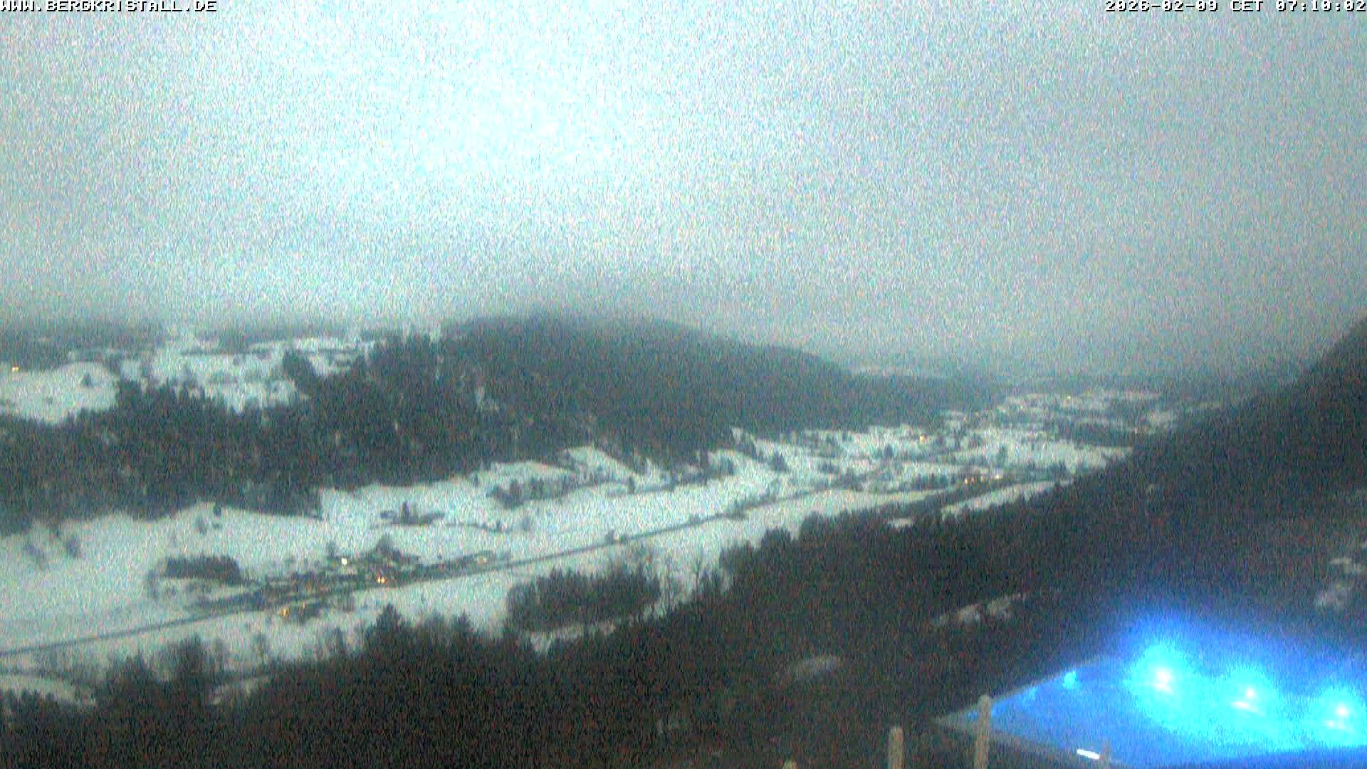 Archiv Foto Webcam Blick vom Hotel Bergkristall in Oberstaufen