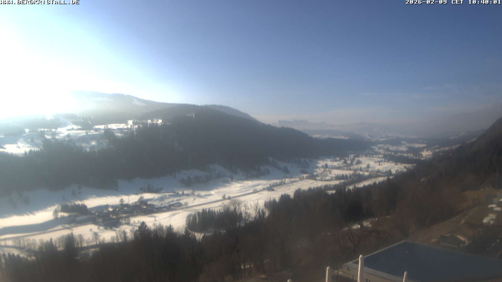 Archiv Foto Webcam Blick vom Hotel Bergkristall in Oberstaufen