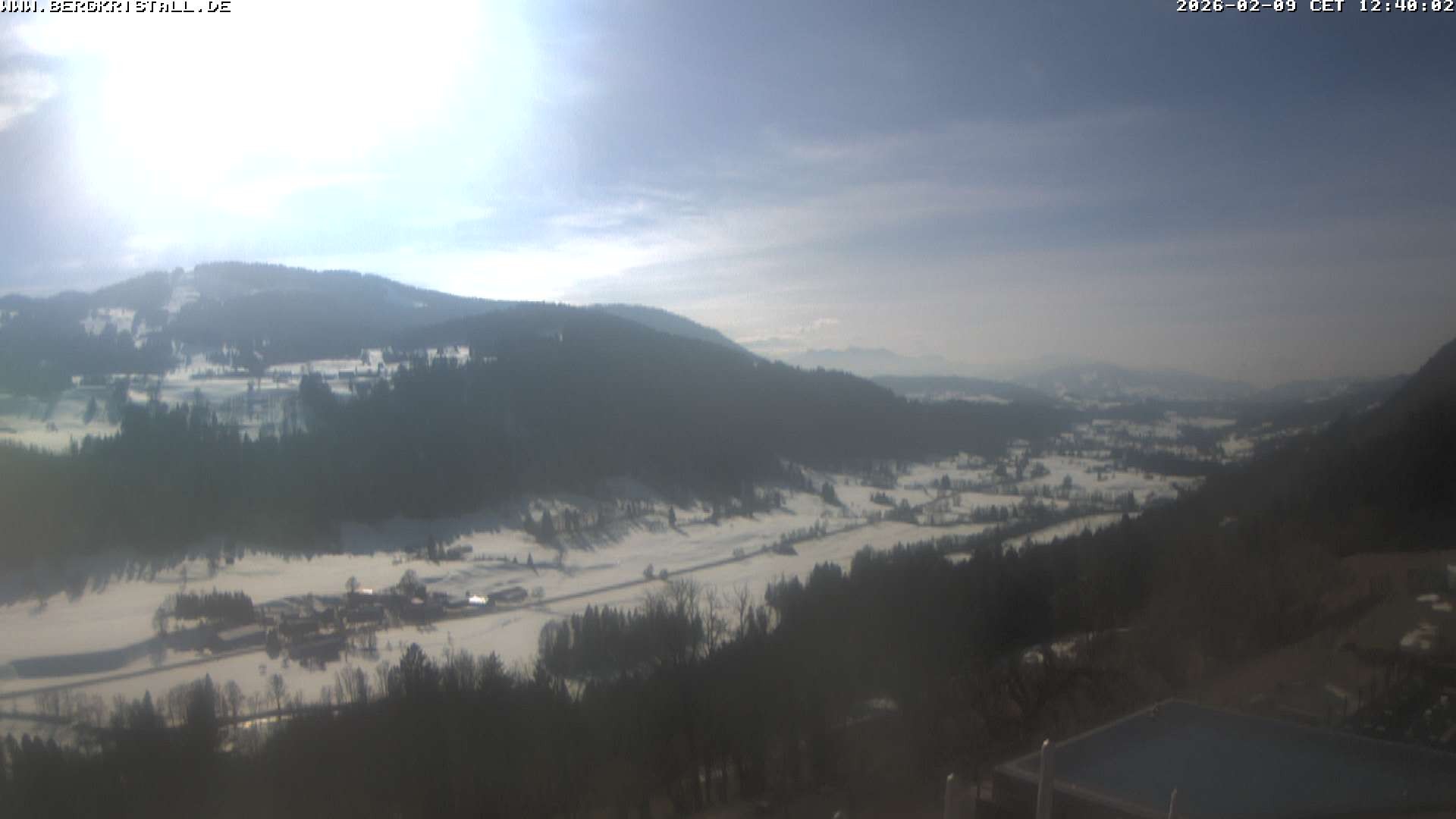 Archiv Foto Webcam Blick vom Hotel Bergkristall in Oberstaufen