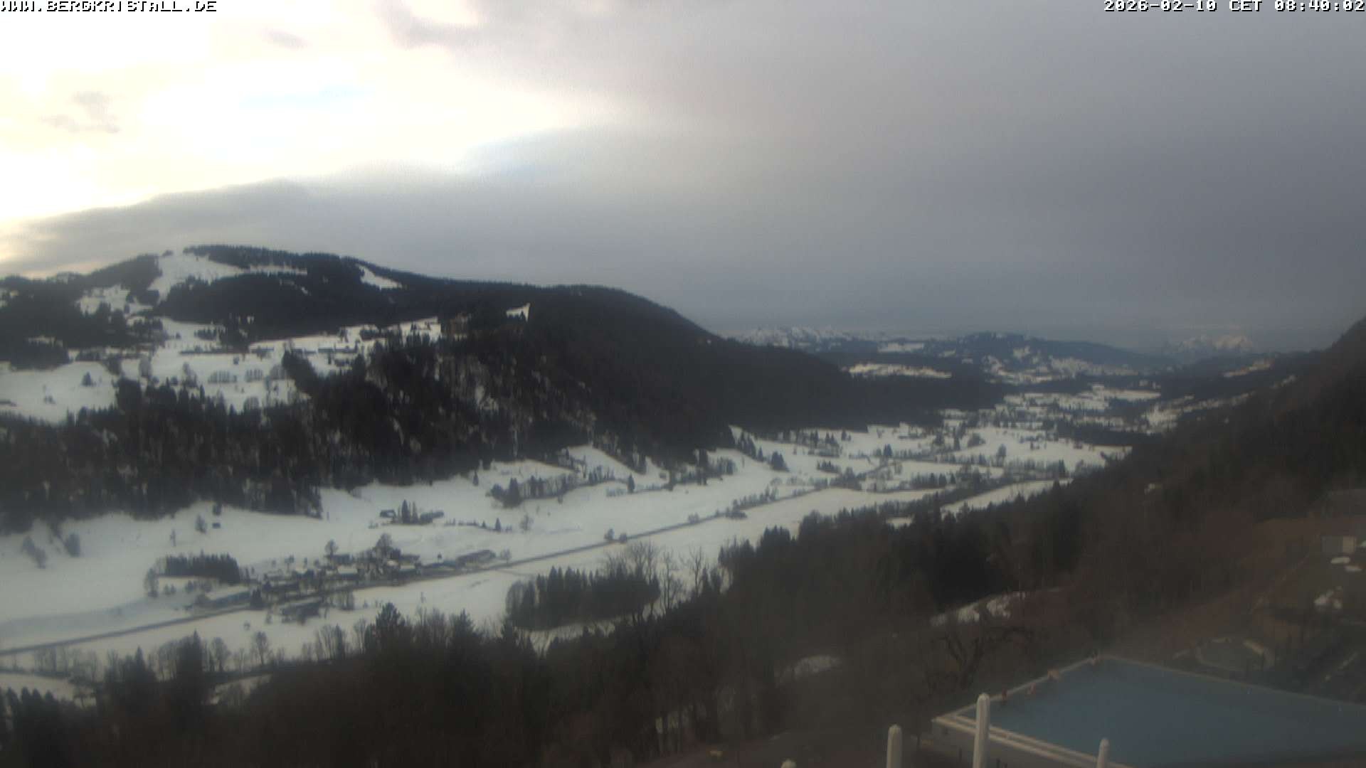 Archiv Foto Webcam Blick vom Hotel Bergkristall in Oberstaufen