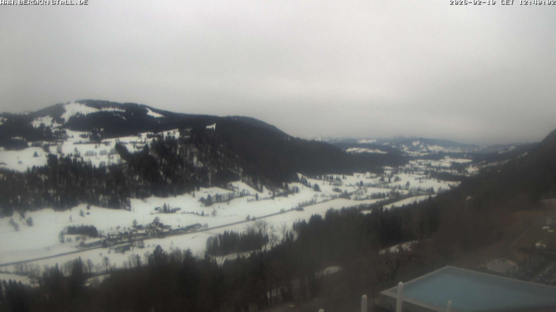 Archiv Foto Webcam Blick vom Hotel Bergkristall in Oberstaufen