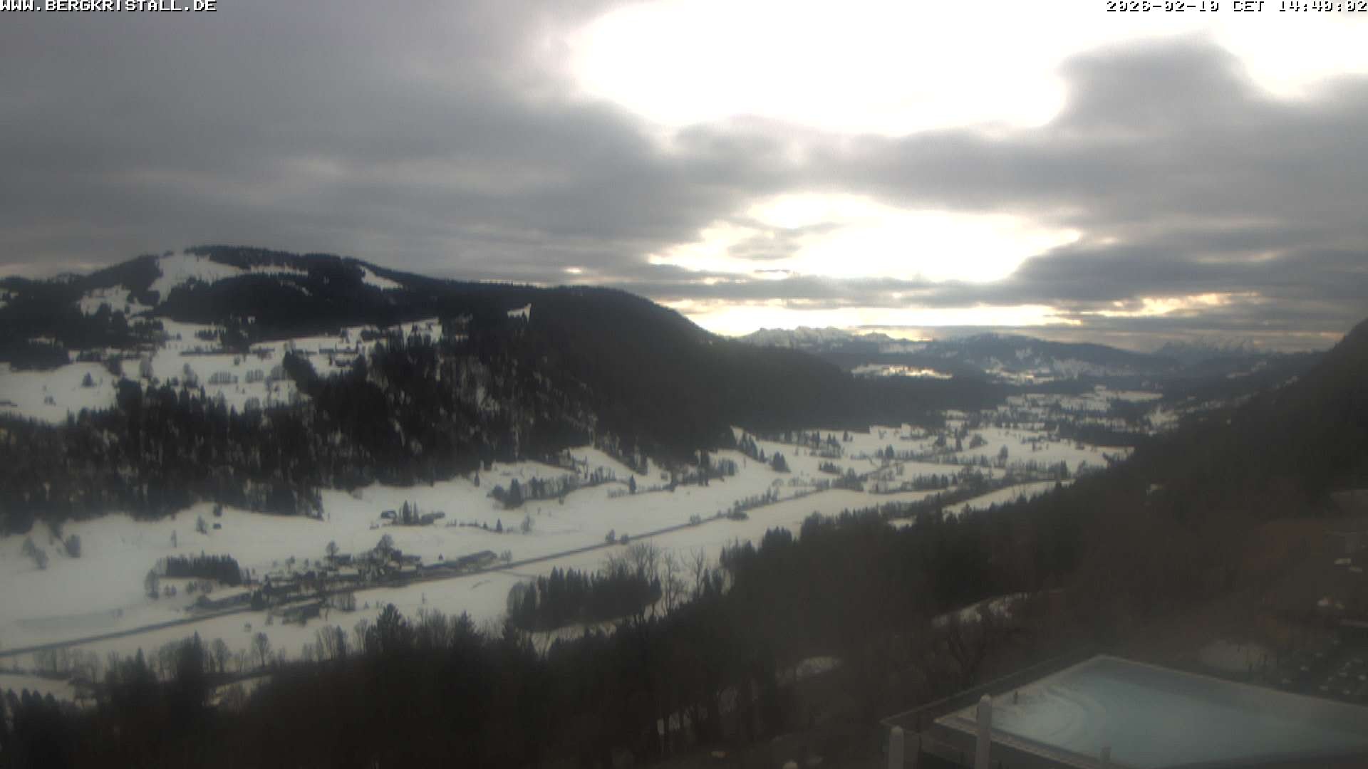 Archiv Foto Webcam Blick vom Hotel Bergkristall in Oberstaufen