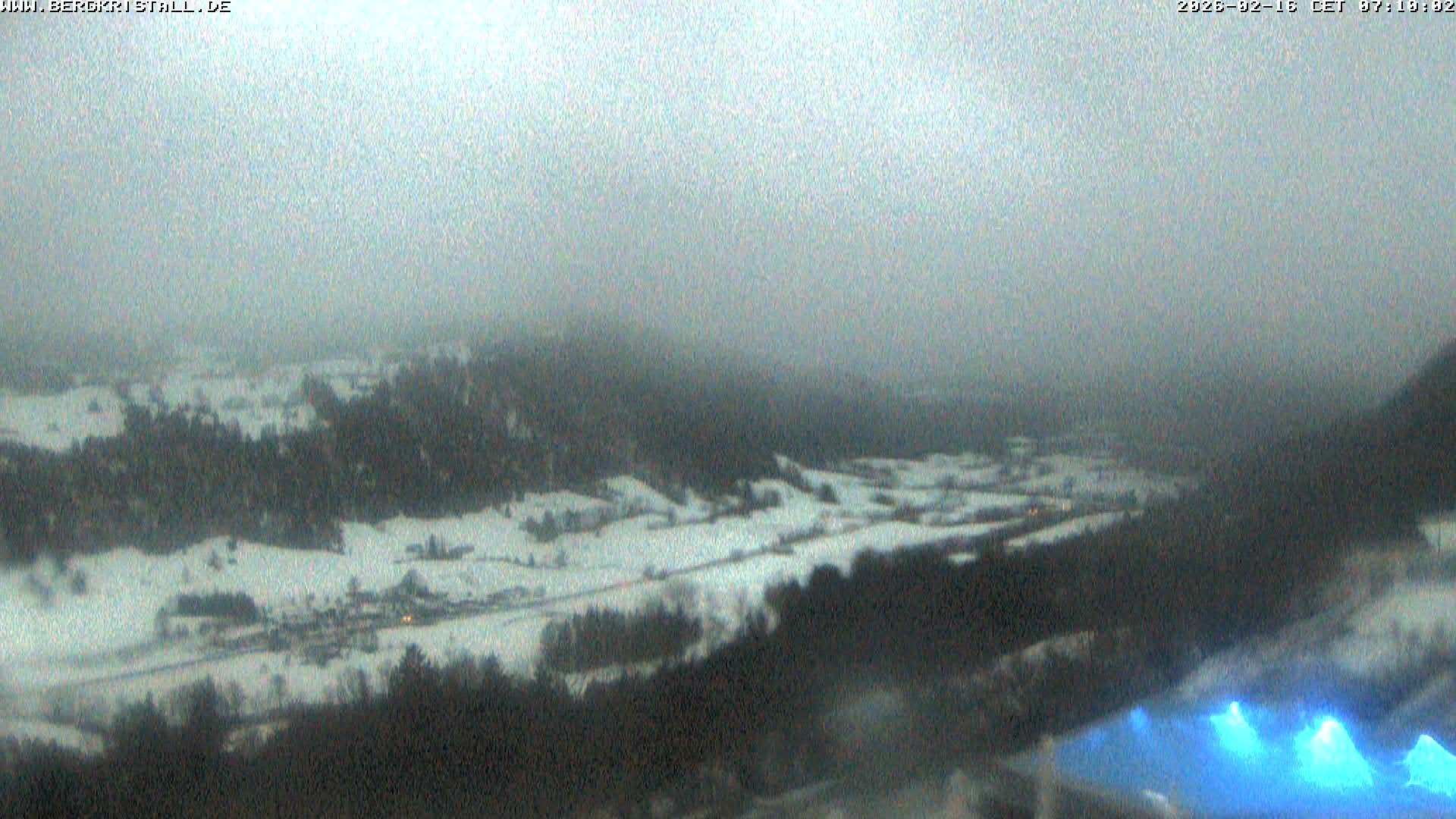 Archiv Foto Webcam Blick vom Hotel Bergkristall in Oberstaufen