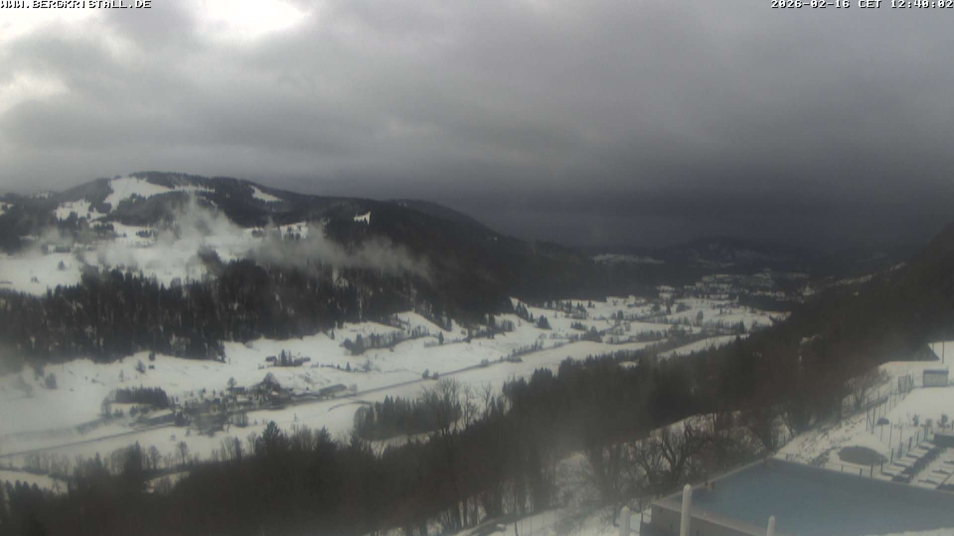 Archiv Foto Webcam Blick vom Hotel Bergkristall in Oberstaufen