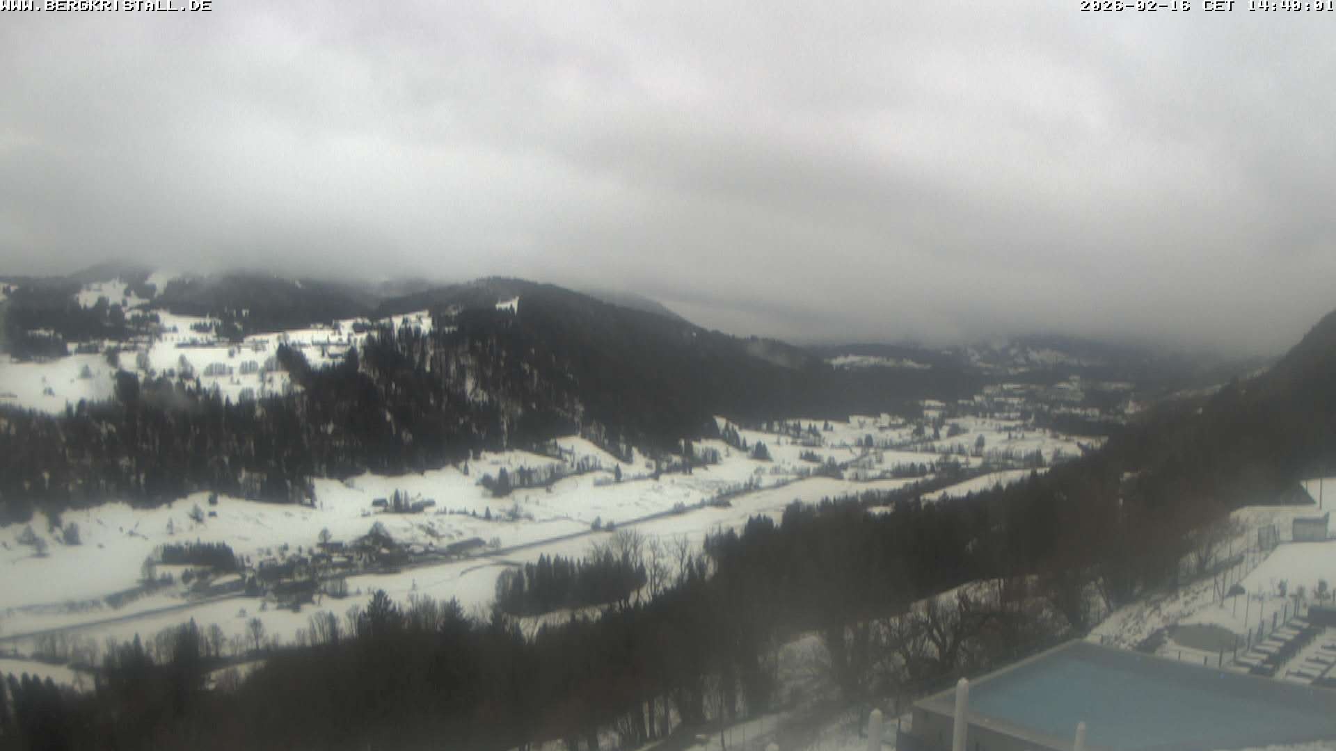 Archiv Foto Webcam Blick vom Hotel Bergkristall in Oberstaufen