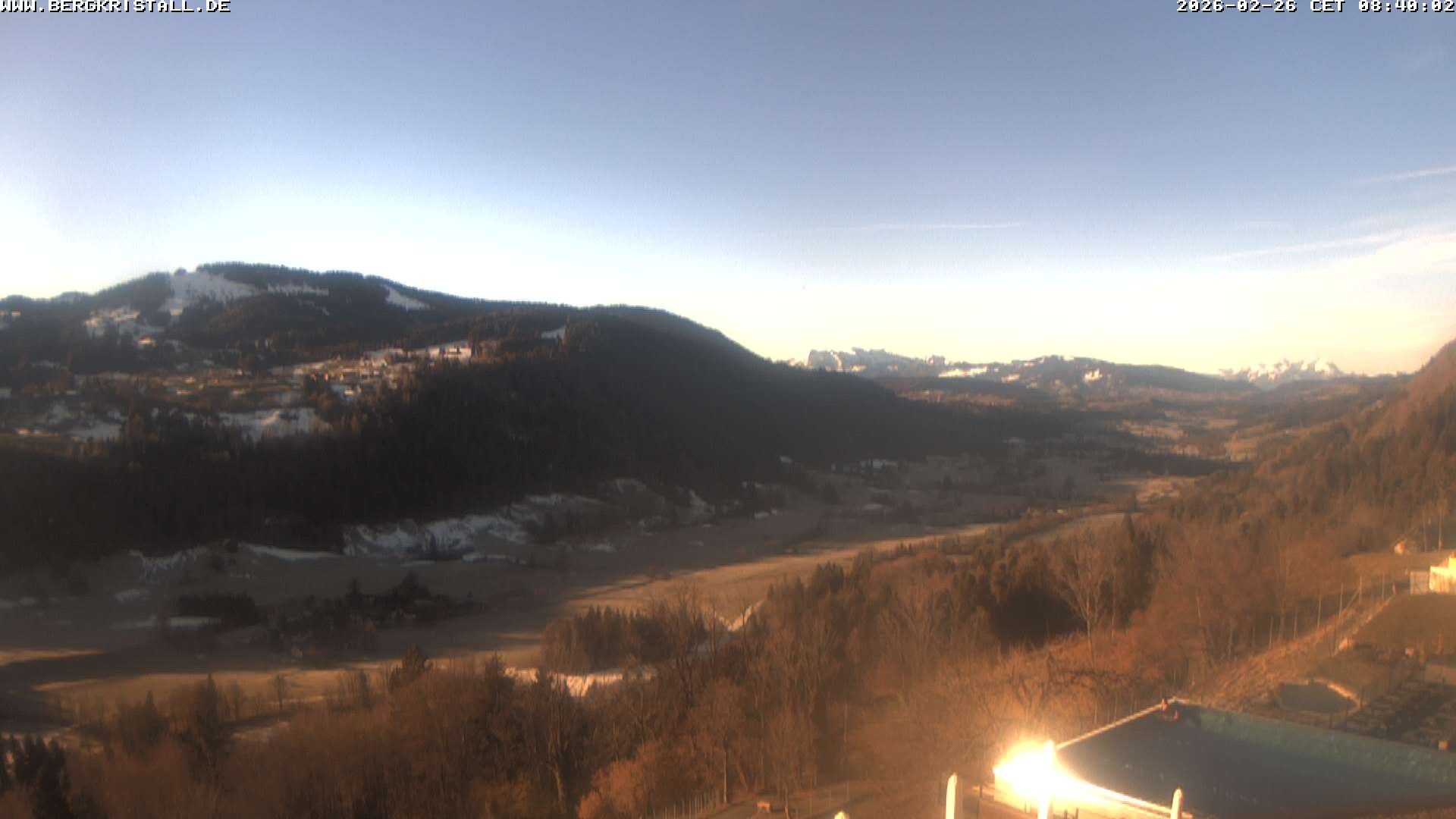 Archiv Foto Webcam Blick vom Hotel Bergkristall in Oberstaufen