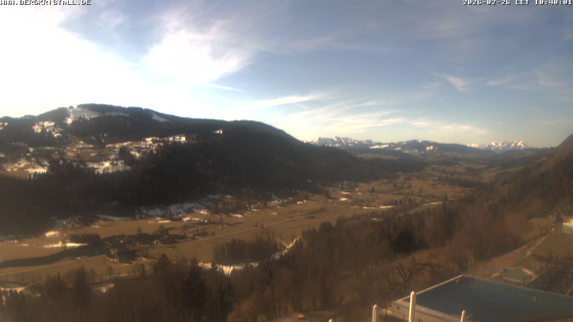 Archiv Foto Webcam Blick vom Hotel Bergkristall in Oberstaufen