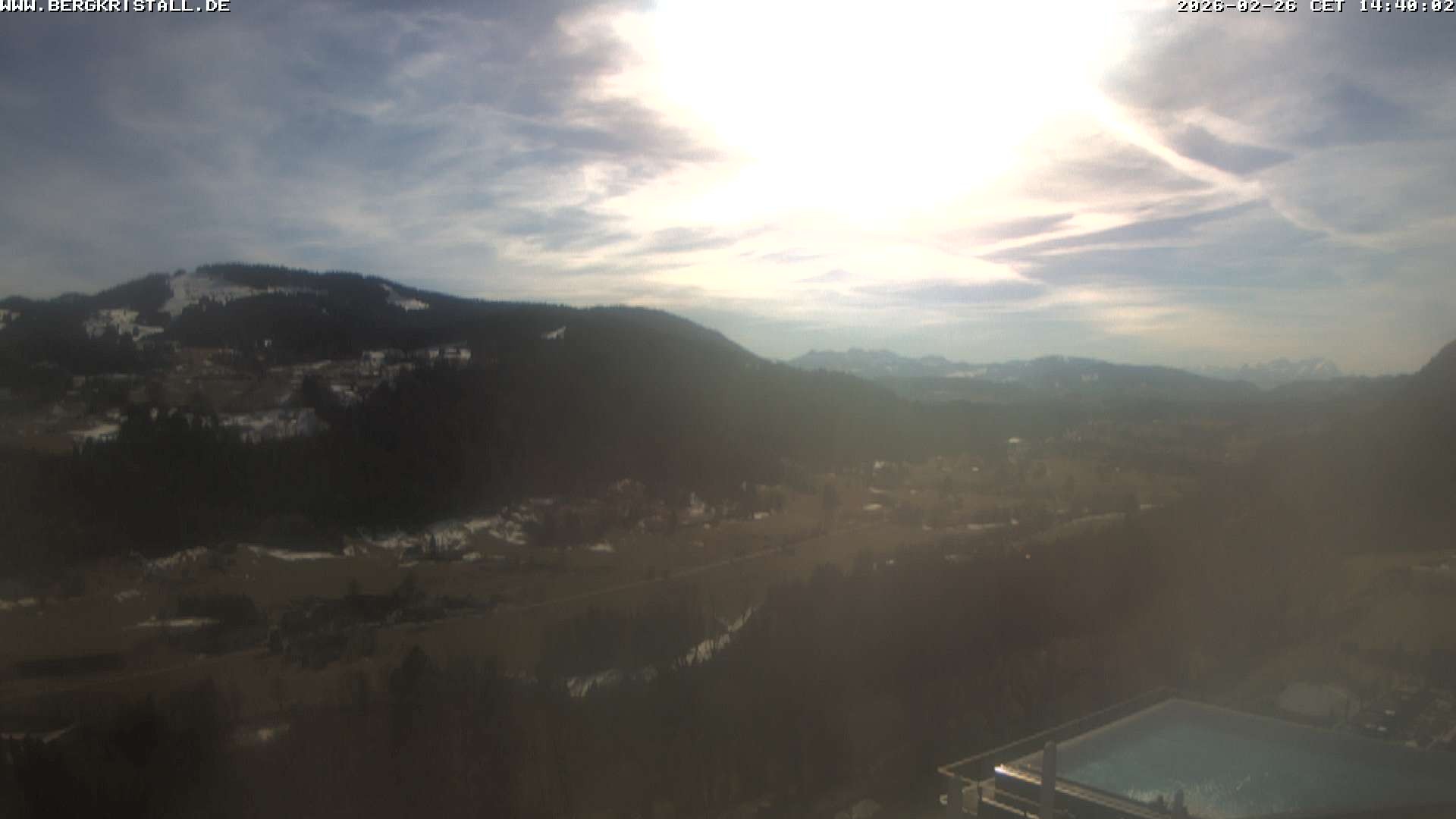 Archiv Foto Webcam Blick vom Hotel Bergkristall in Oberstaufen