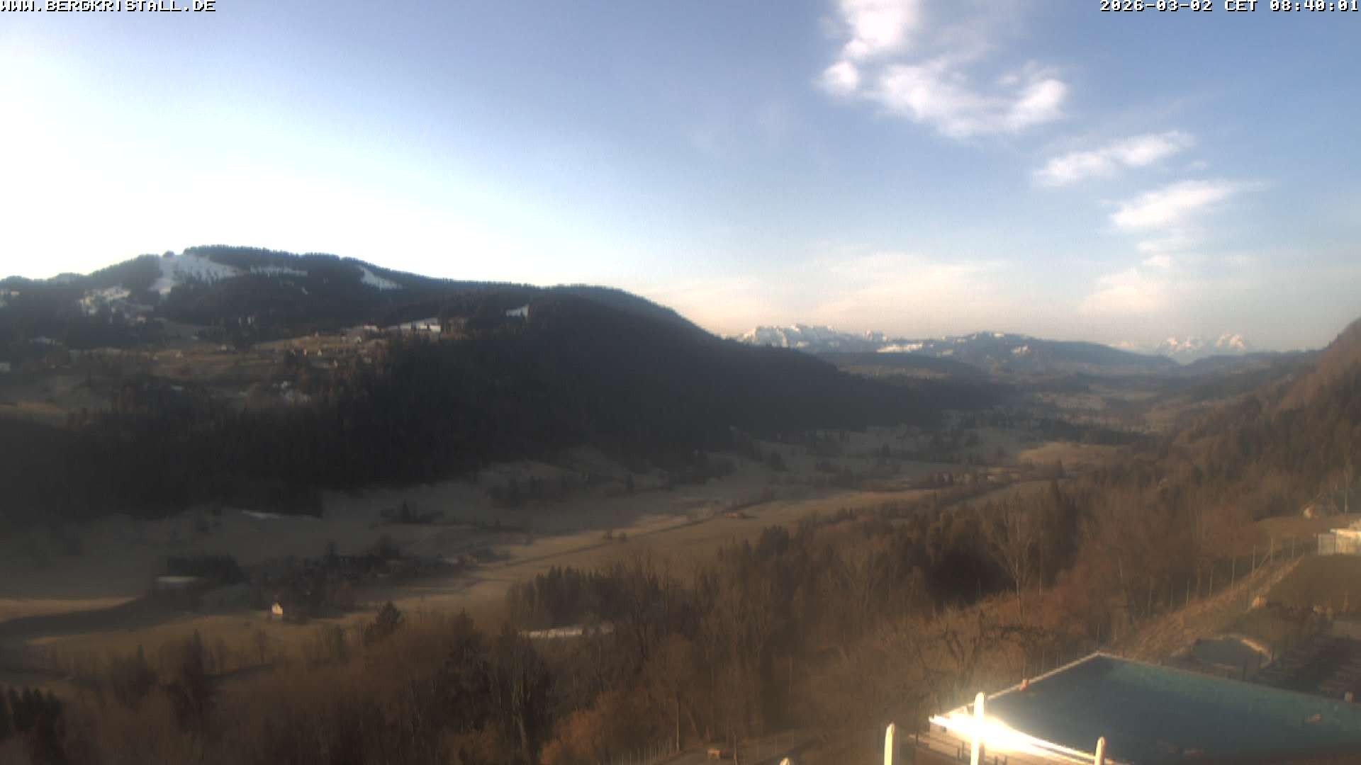 Archived image Webcam View of Hotel Bergkristall