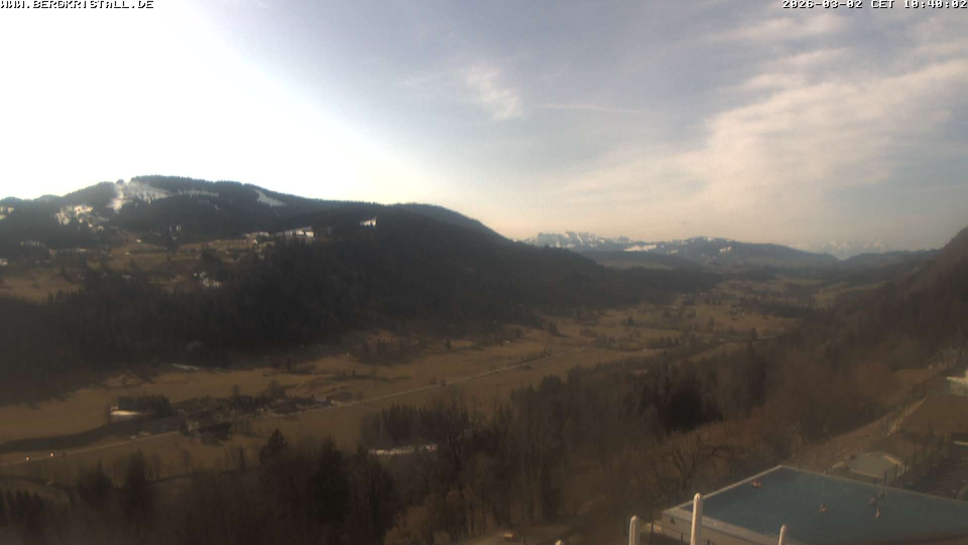 Archived image Webcam View of Hotel Bergkristall