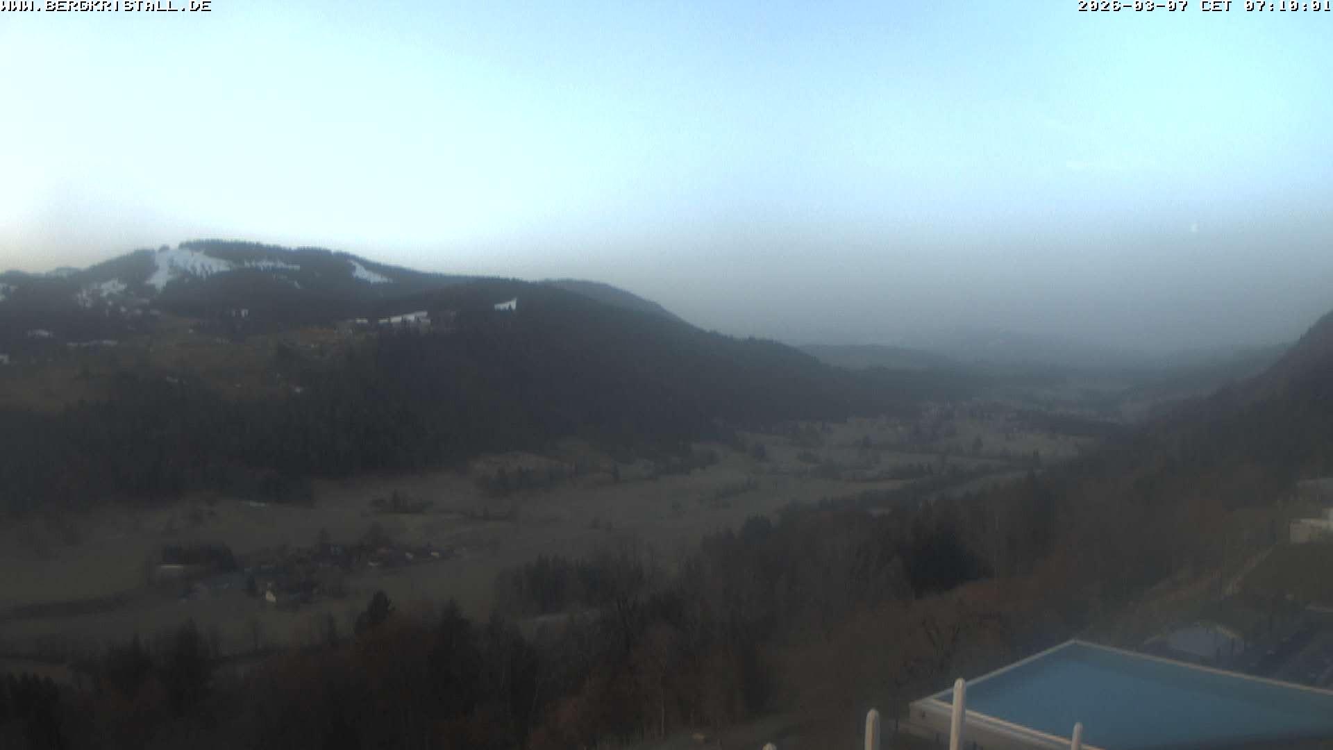 Archiv Foto Webcam Blick vom Hotel Bergkristall in Oberstaufen