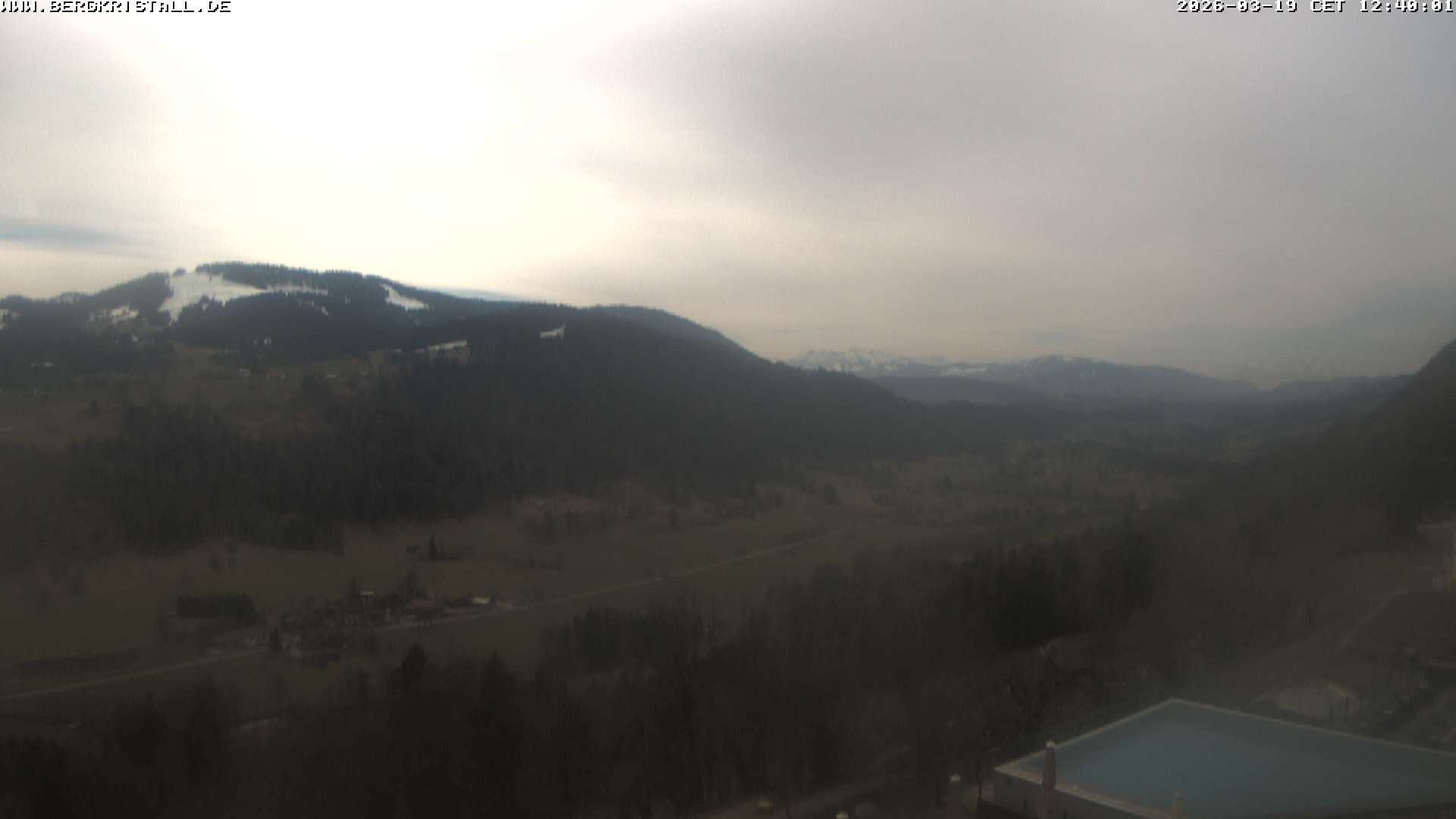 Archiv Foto Webcam Blick vom Hotel Bergkristall in Oberstaufen