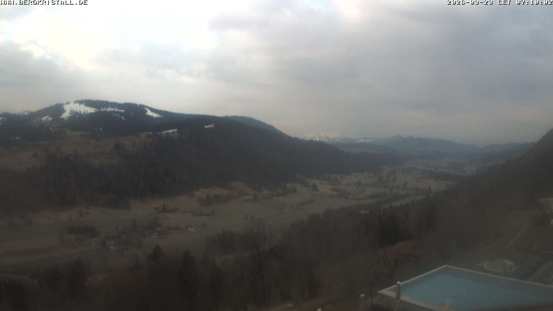 Archiv Foto Webcam Blick vom Hotel Bergkristall in Oberstaufen