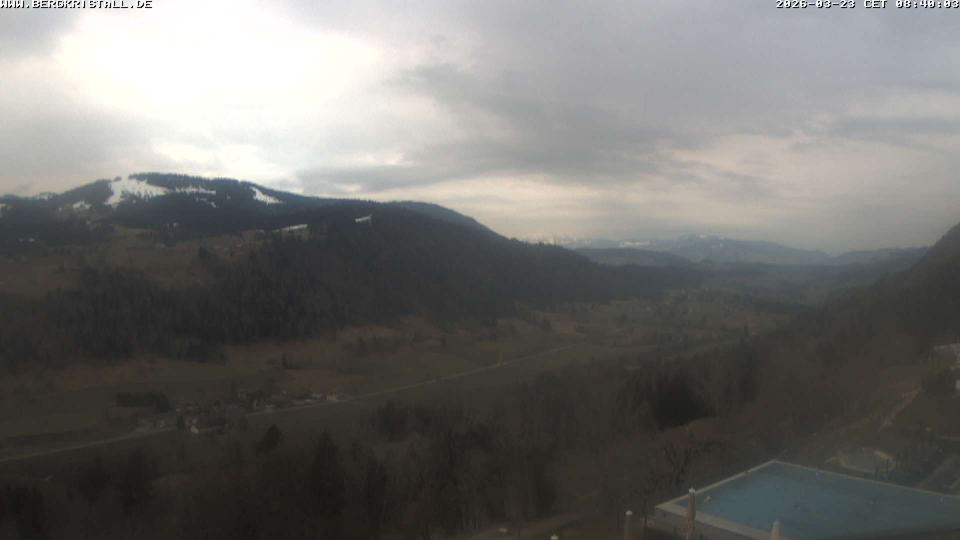 Archiv Foto Webcam Blick vom Hotel Bergkristall in Oberstaufen