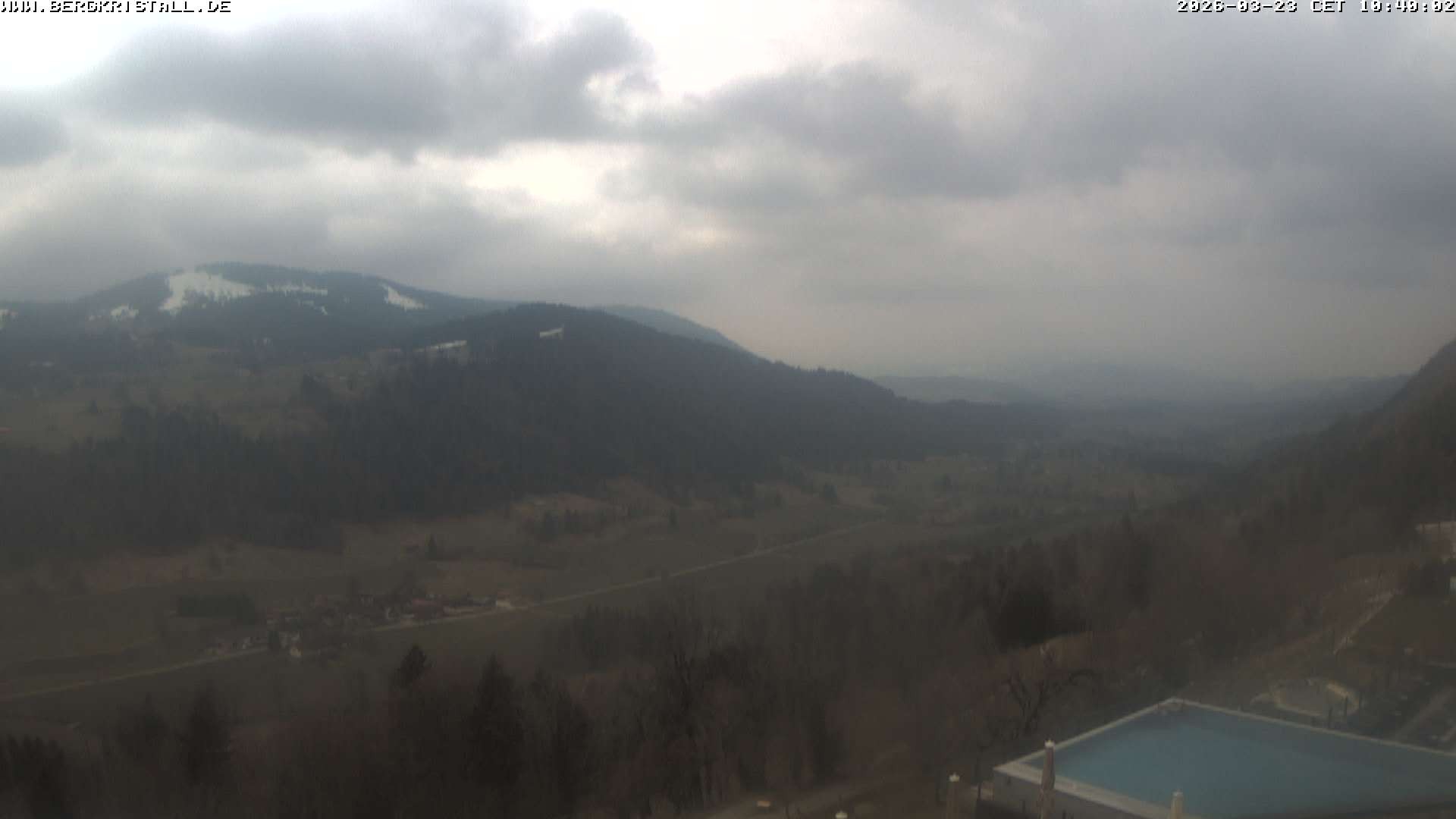 Archiv Foto Webcam Blick vom Hotel Bergkristall in Oberstaufen