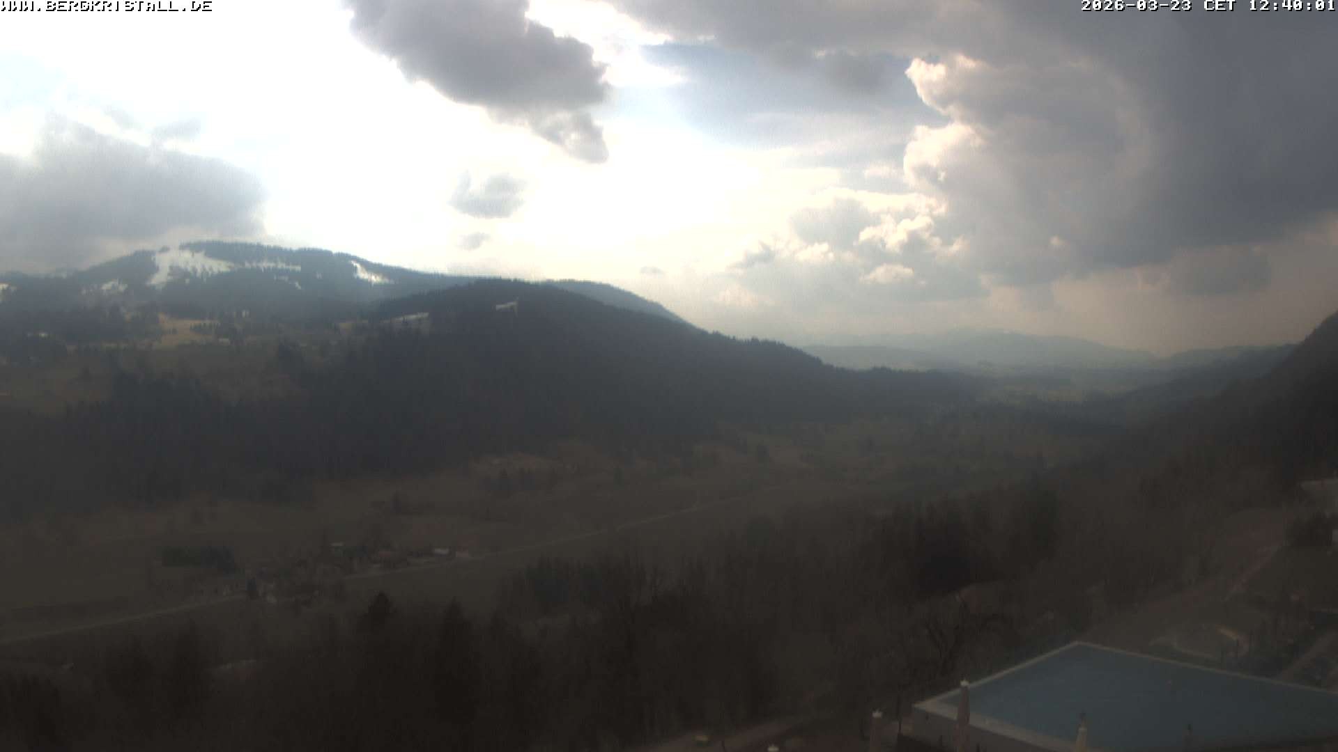 Archiv Foto Webcam Blick vom Hotel Bergkristall in Oberstaufen