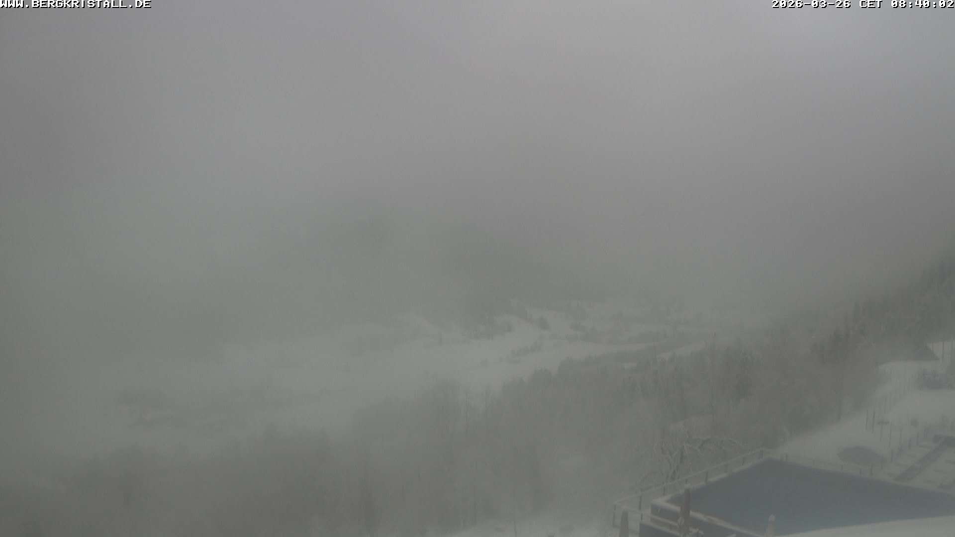 Archived image Webcam View of Hotel Bergkristall