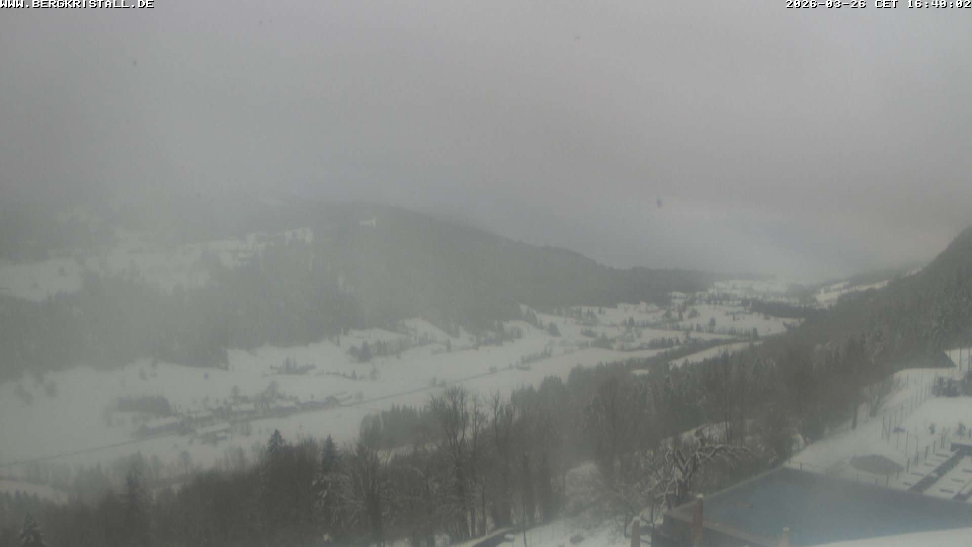 Archived image Webcam View of Hotel Bergkristall