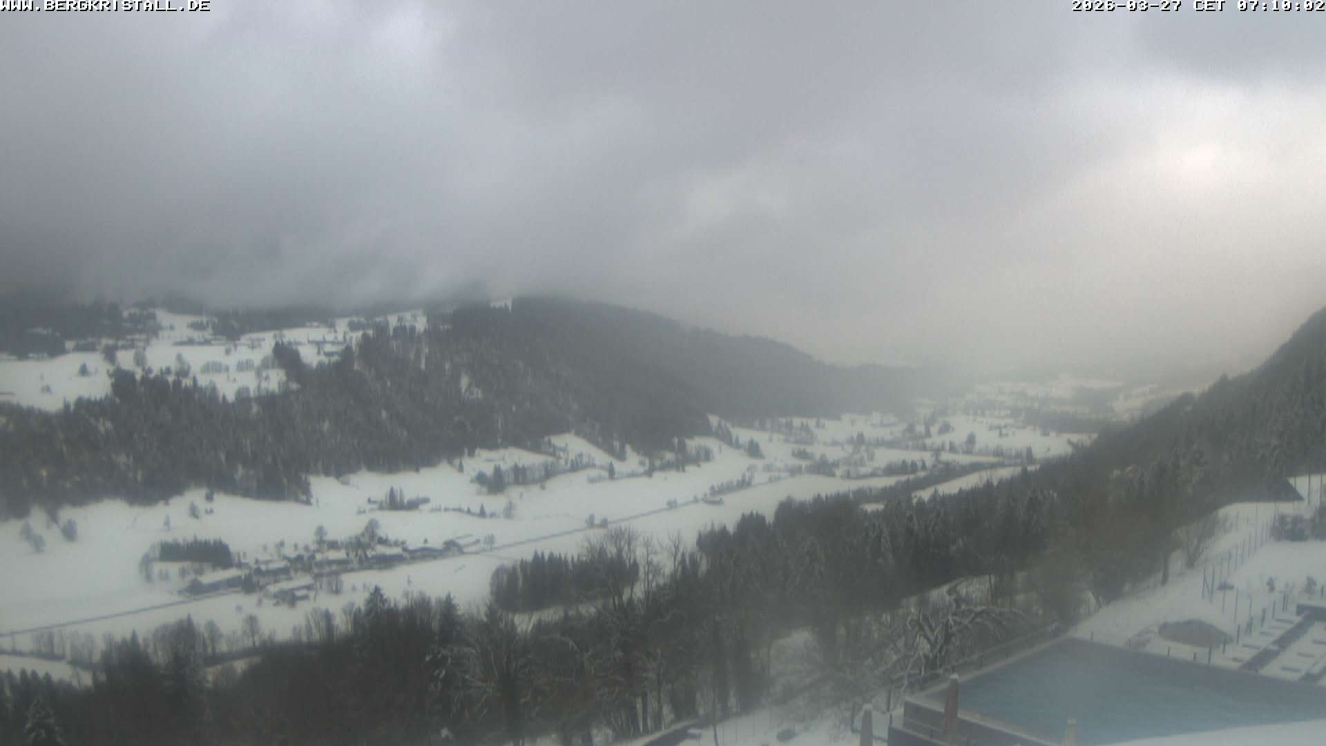 Archiv Foto Webcam Blick vom Hotel Bergkristall in Oberstaufen