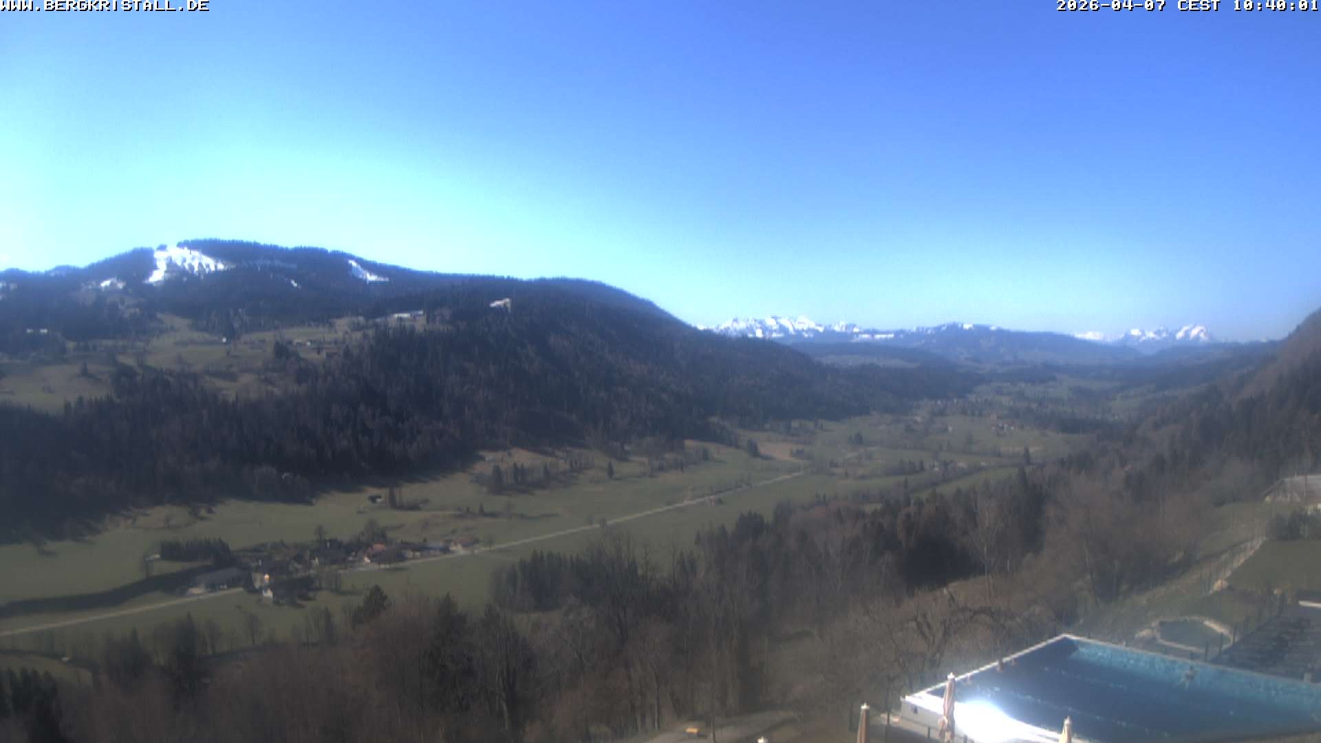 Archived image Webcam View of Hotel Bergkristall