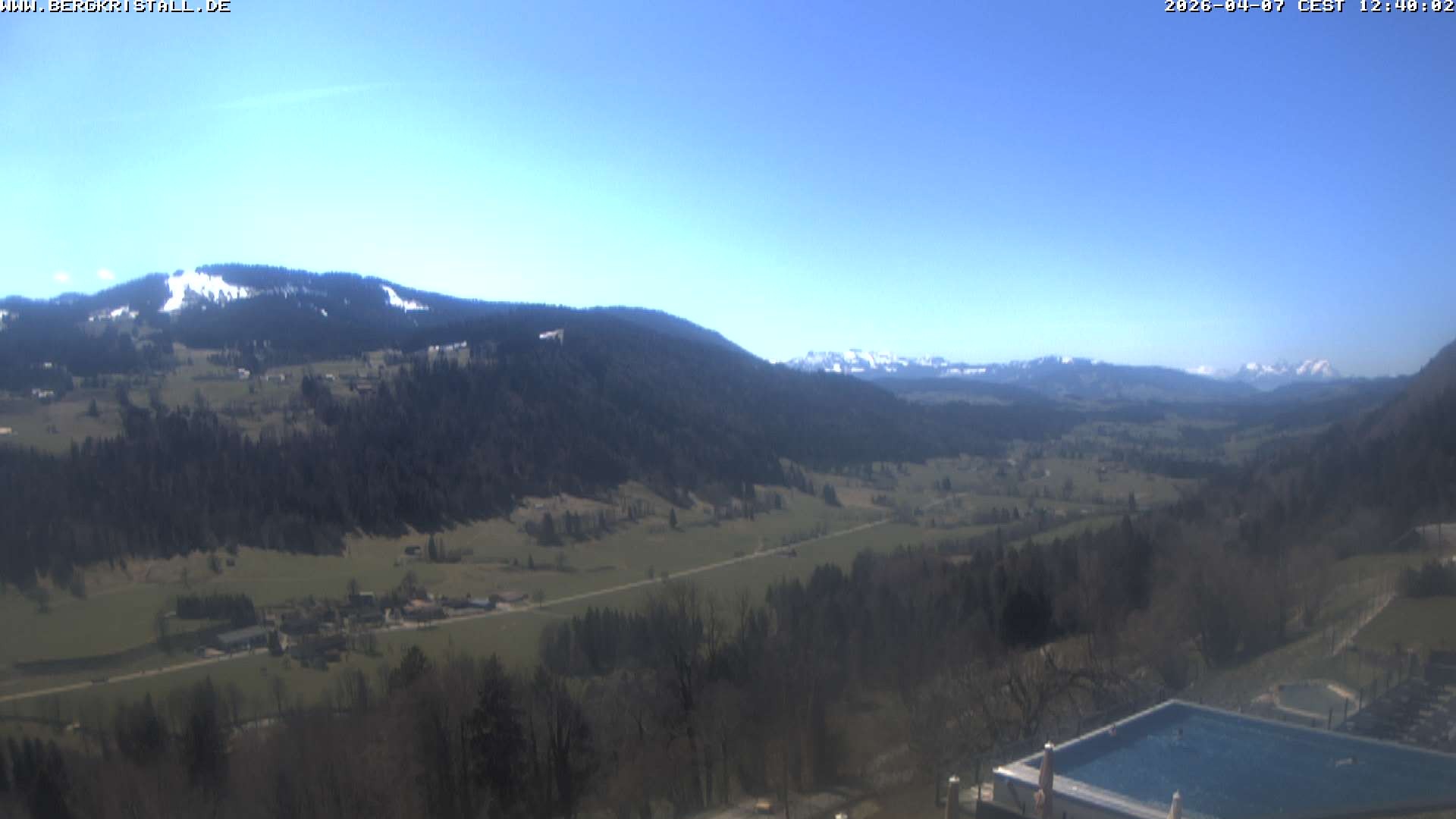 Archived image Webcam View of Hotel Bergkristall