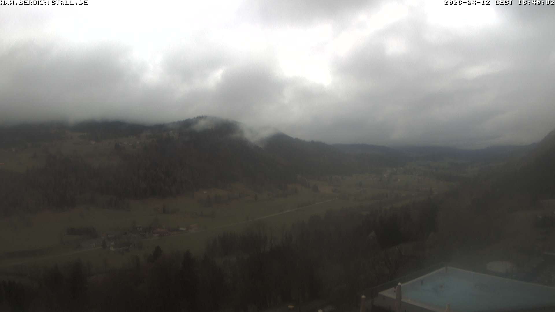 Archiv Foto Webcam Blick vom Hotel Bergkristall in Oberstaufen