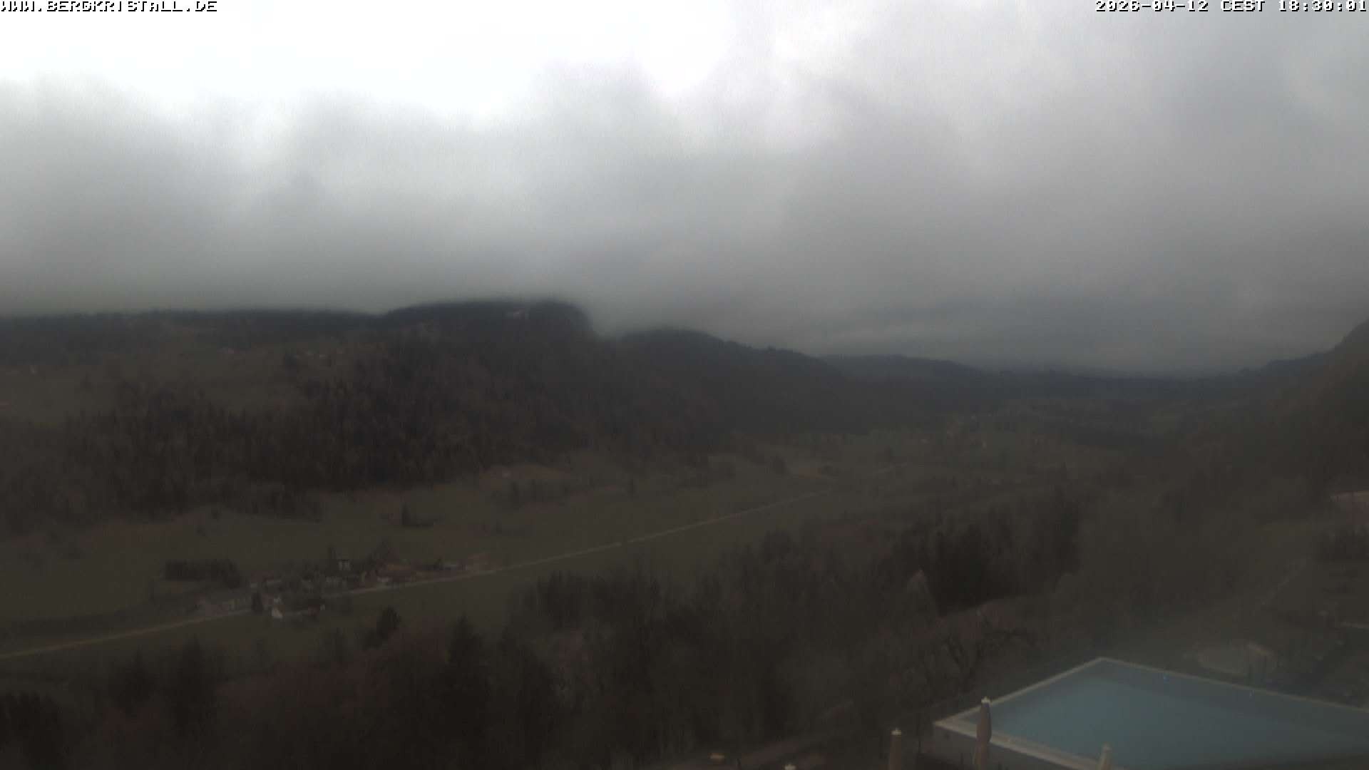 Archiv Foto Webcam Blick vom Hotel Bergkristall in Oberstaufen