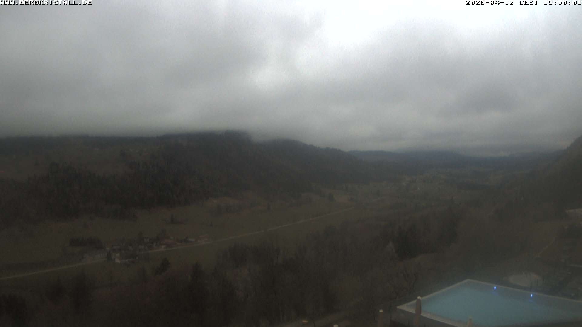 Archiv Foto Webcam Blick vom Hotel Bergkristall in Oberstaufen