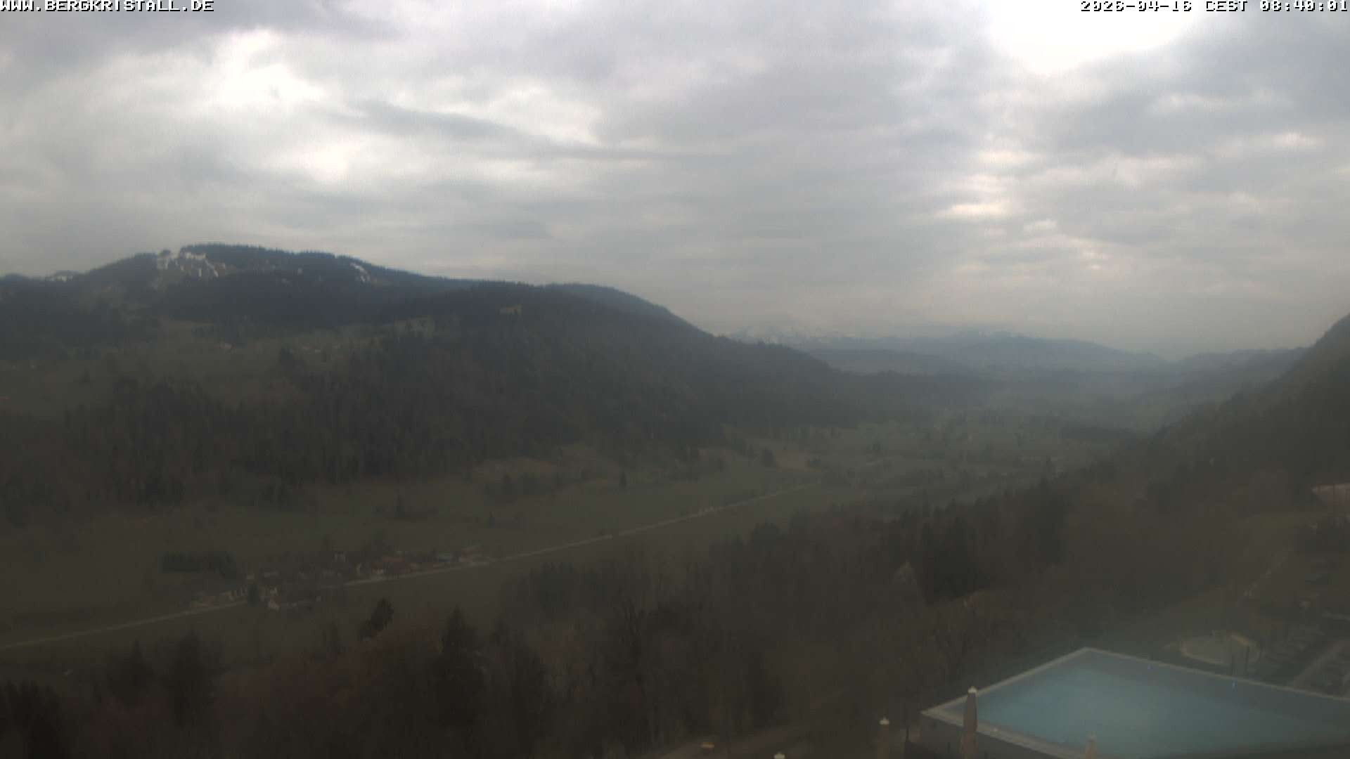 Archiv Foto Webcam Blick vom Hotel Bergkristall in Oberstaufen