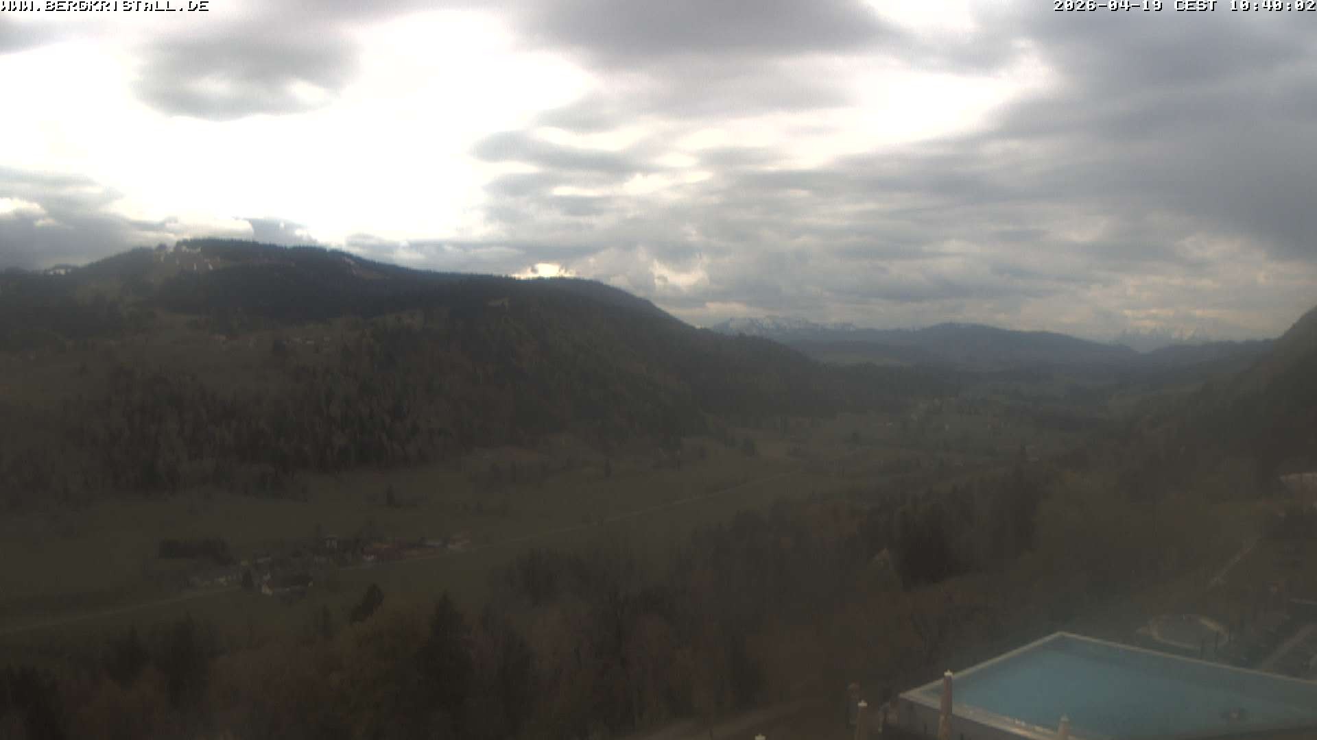 Archiv Foto Webcam Blick vom Hotel Bergkristall in Oberstaufen