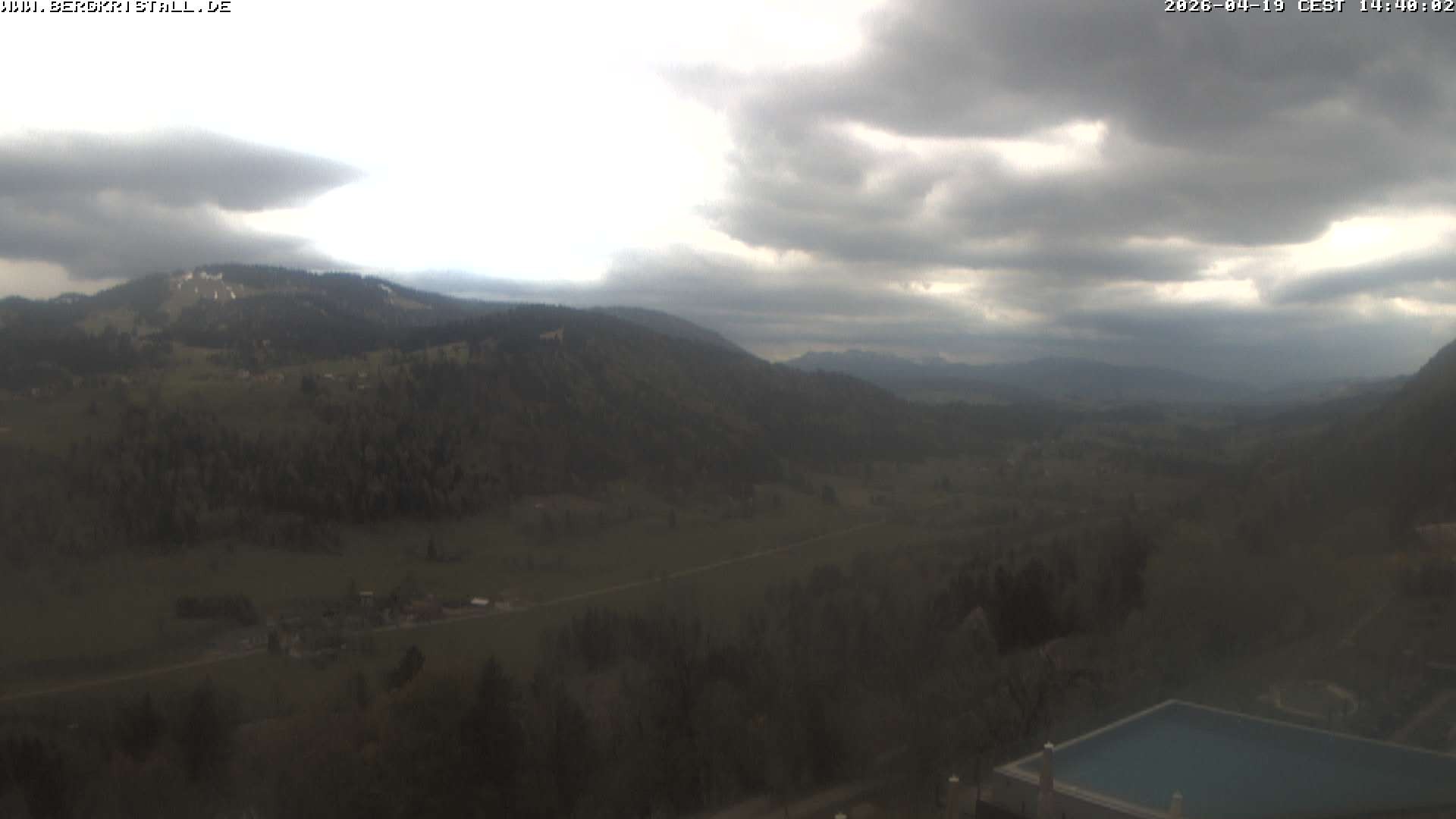 Archiv Foto Webcam Blick vom Hotel Bergkristall in Oberstaufen