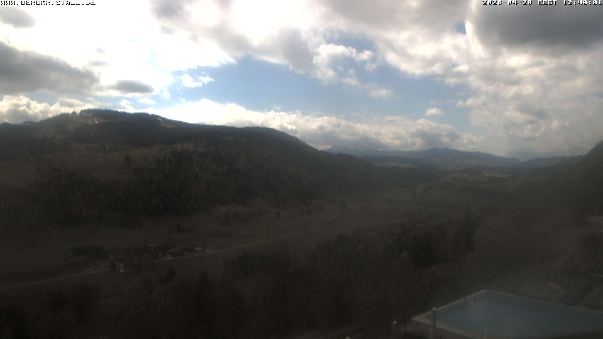 Archiv Foto Webcam Blick vom Hotel Bergkristall in Oberstaufen