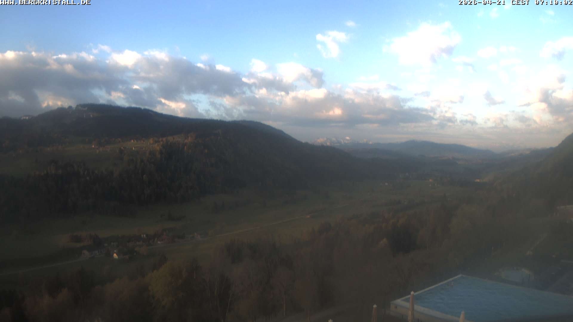 Archived image Webcam View of Hotel Bergkristall