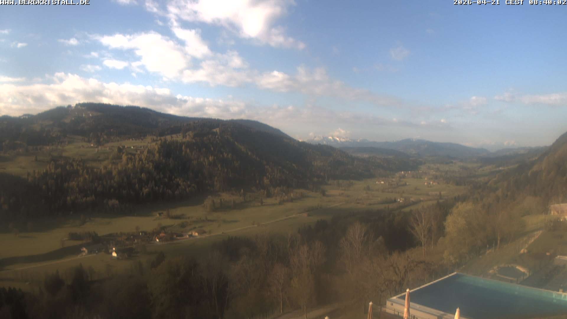 Archived image Webcam View of Hotel Bergkristall