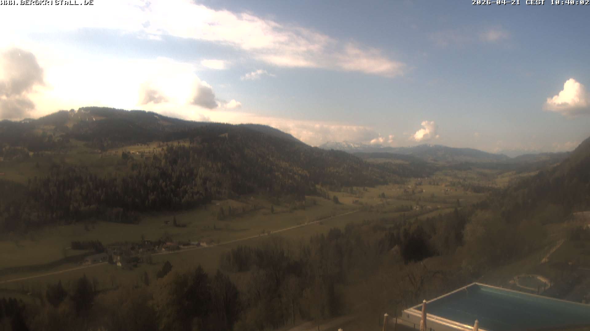 Archived image Webcam View of Hotel Bergkristall