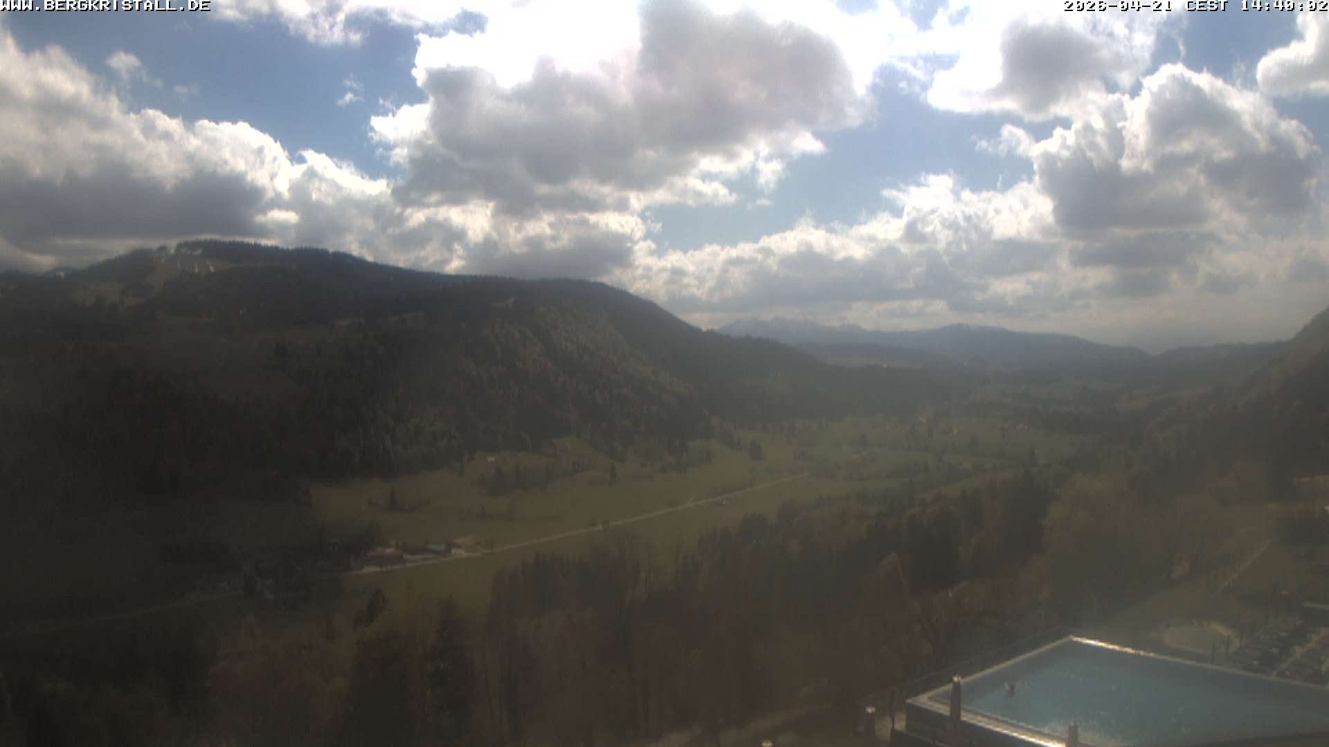 Archived image Webcam View of Hotel Bergkristall