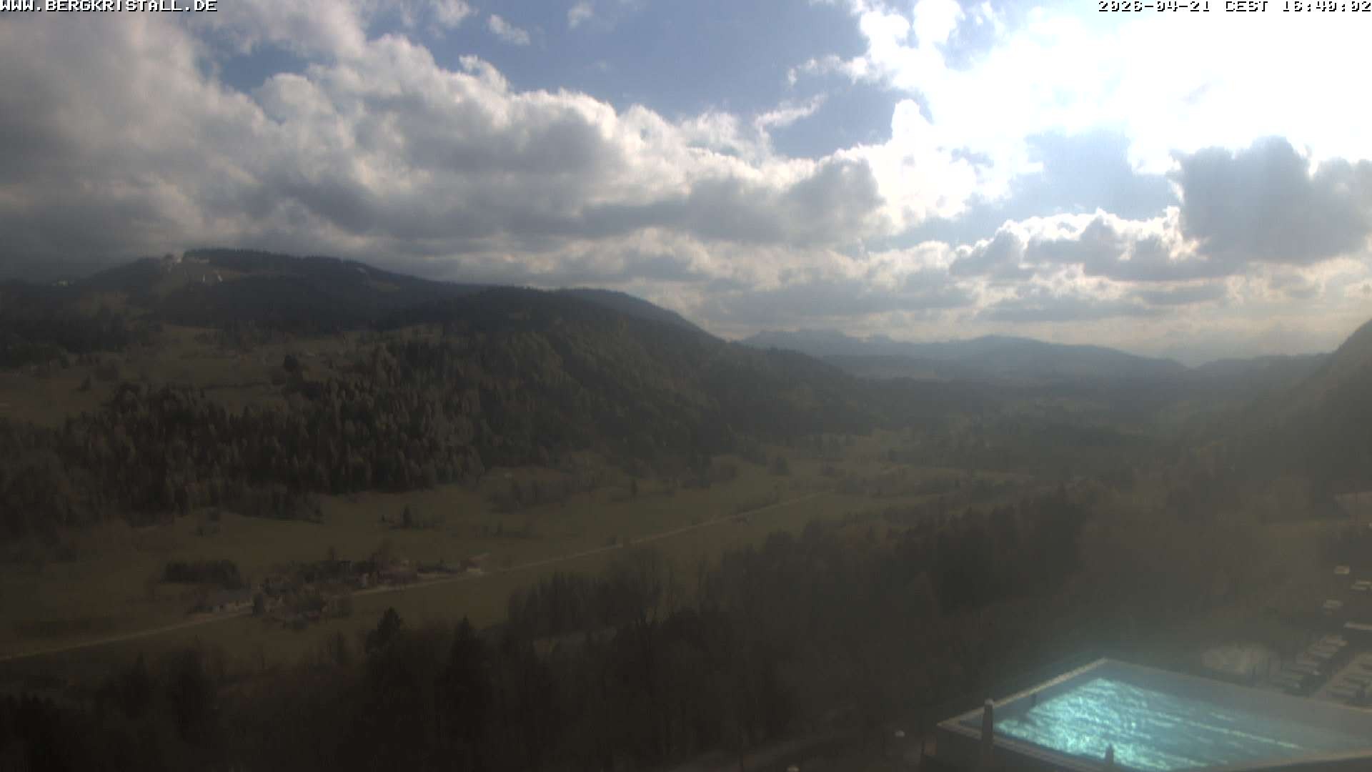 Archived image Webcam View of Hotel Bergkristall