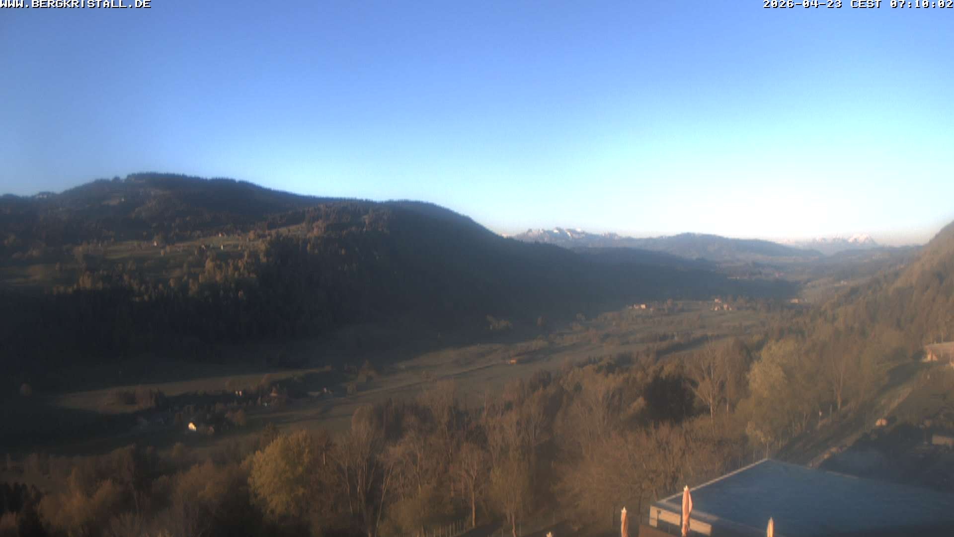 Archiv Foto Webcam Blick vom Hotel Bergkristall in Oberstaufen