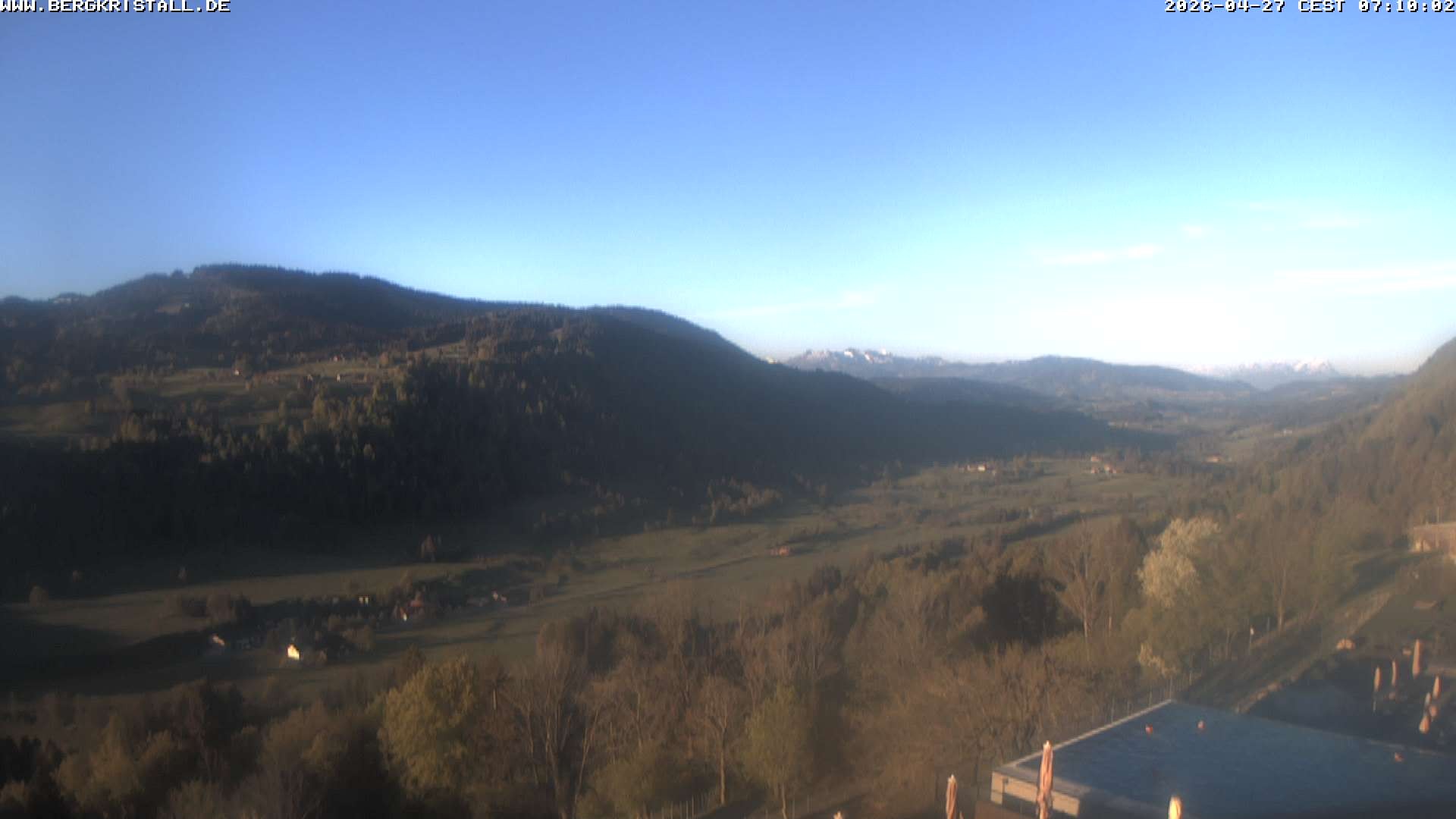 Archiv Foto Webcam Blick vom Hotel Bergkristall in Oberstaufen