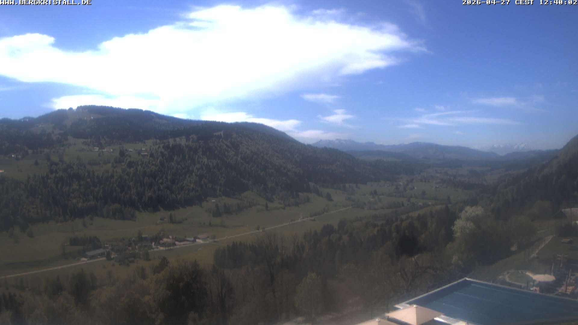 Archiv Foto Webcam Blick vom Hotel Bergkristall in Oberstaufen