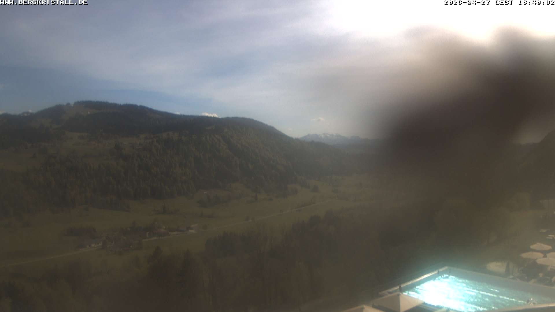 Archiv Foto Webcam Blick vom Hotel Bergkristall in Oberstaufen