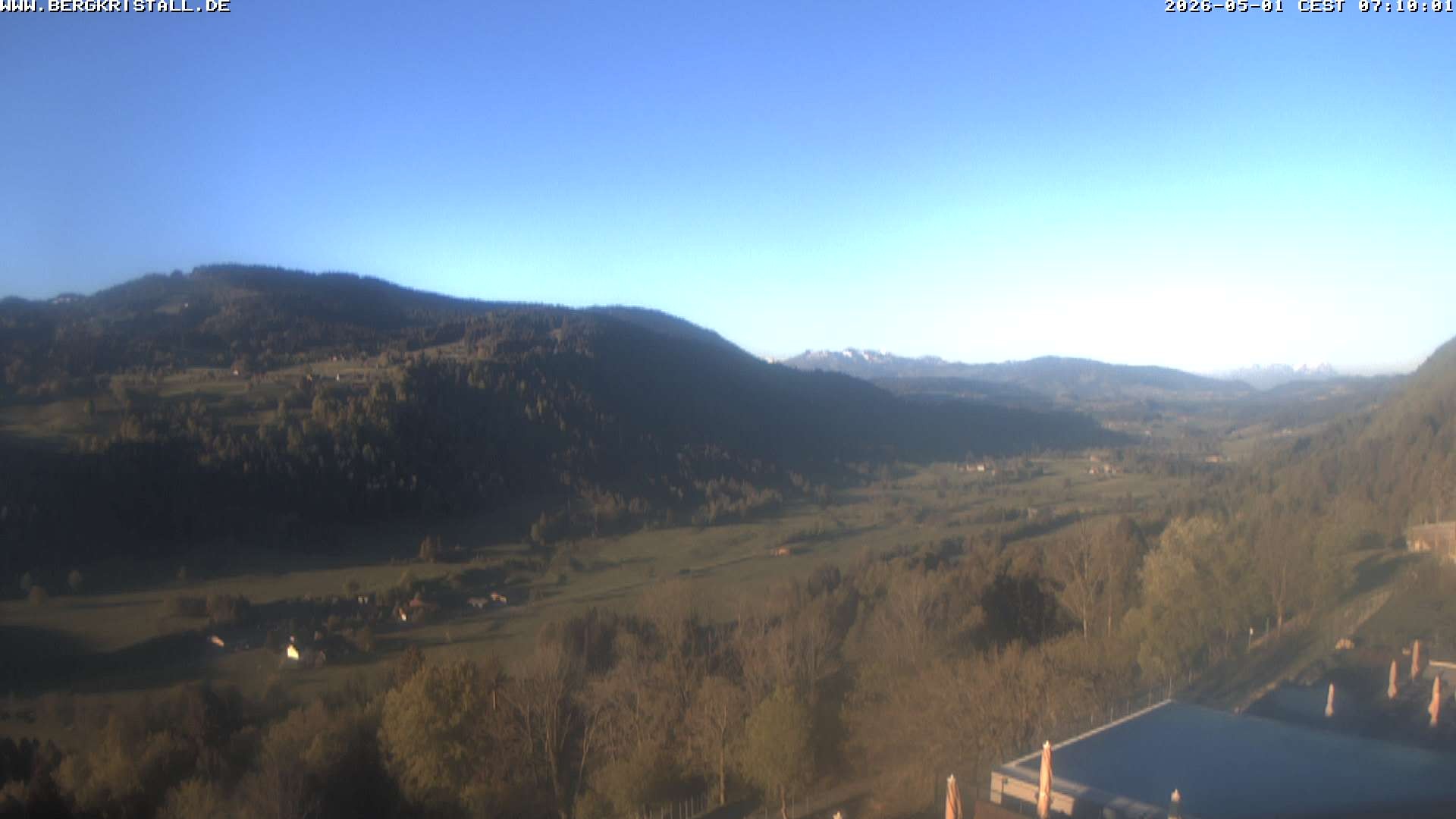 Archived image Webcam View of Hotel Bergkristall