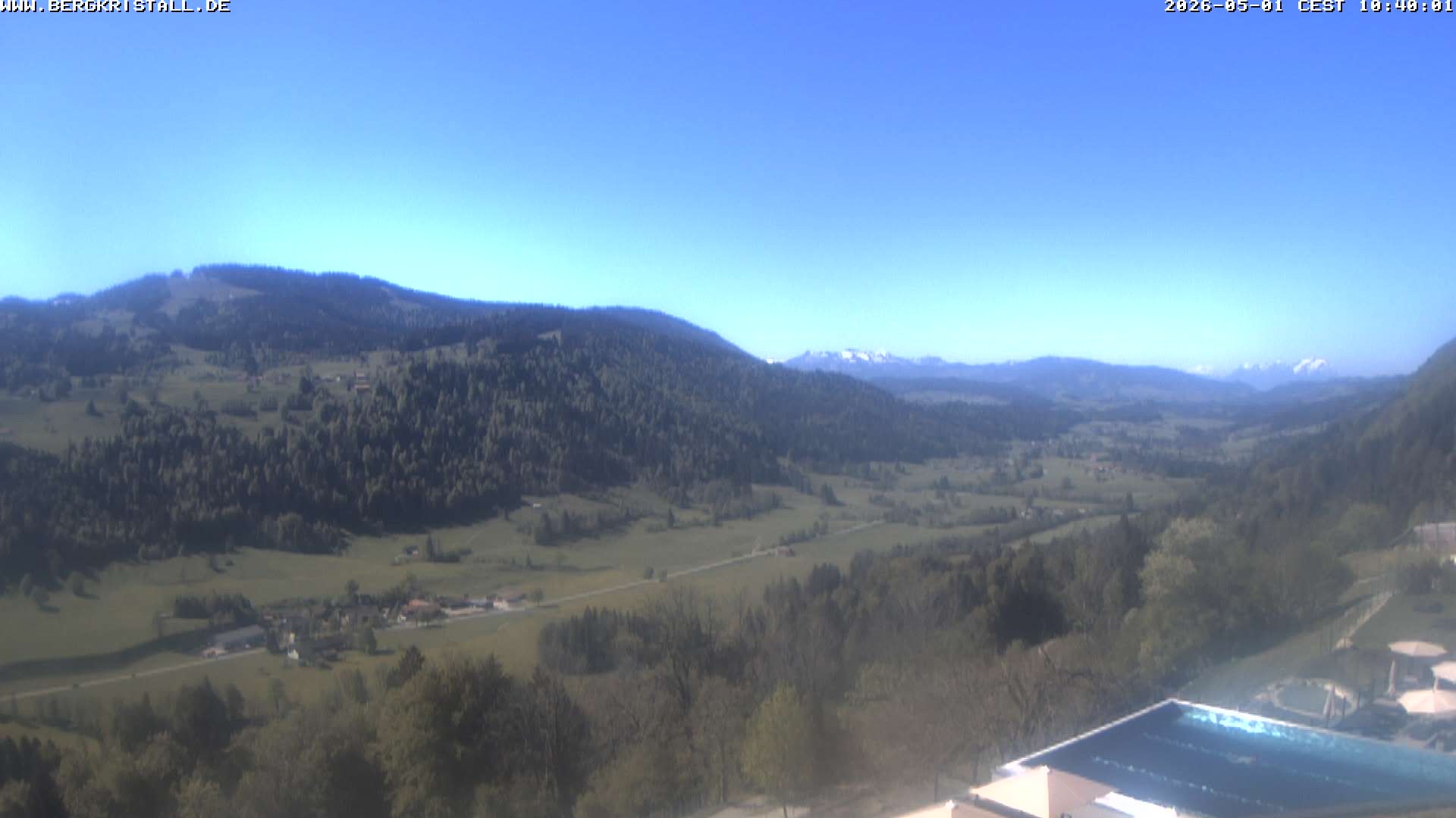 Archived image Webcam View of Hotel Bergkristall
