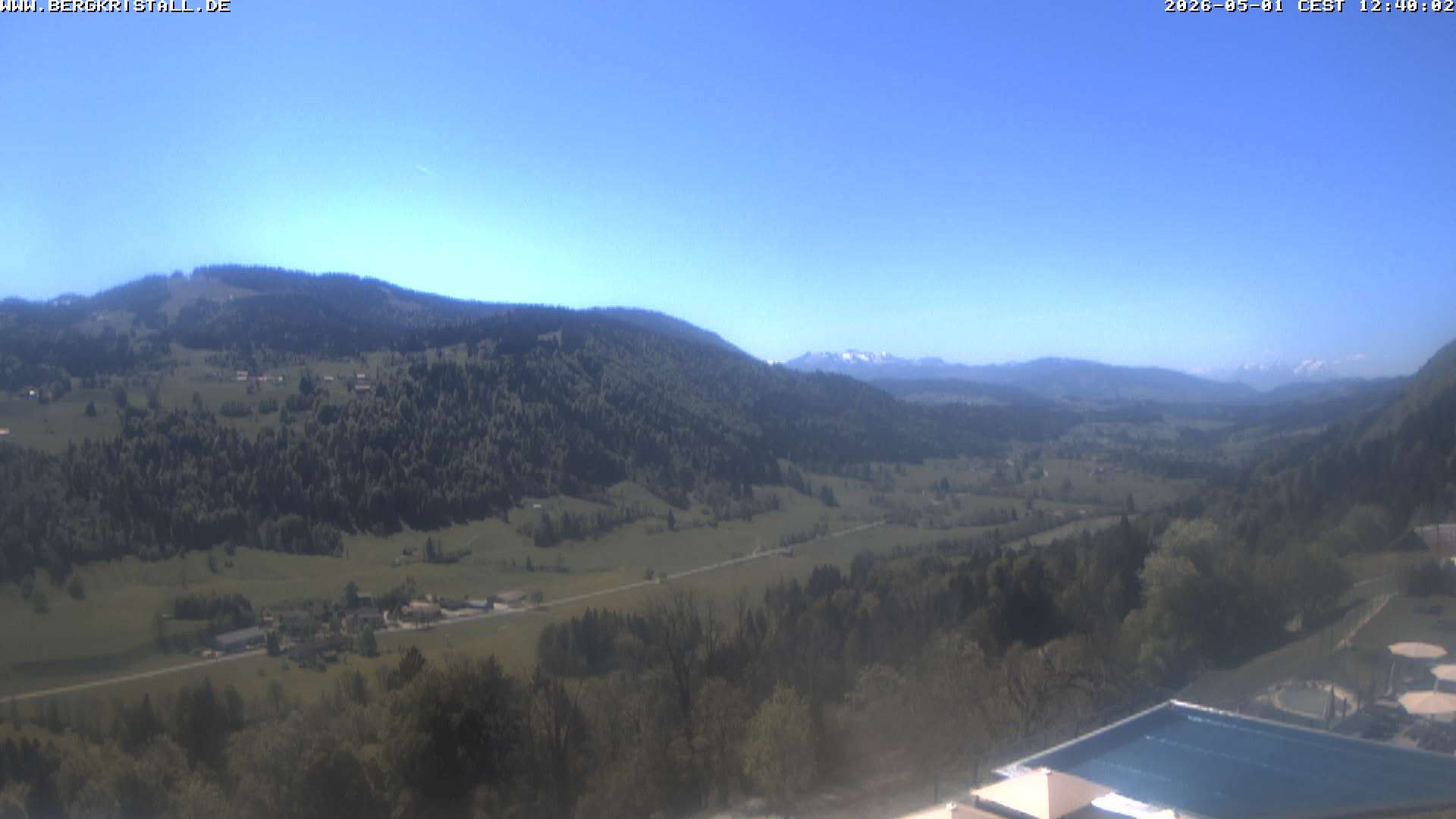 Archived image Webcam View of Hotel Bergkristall