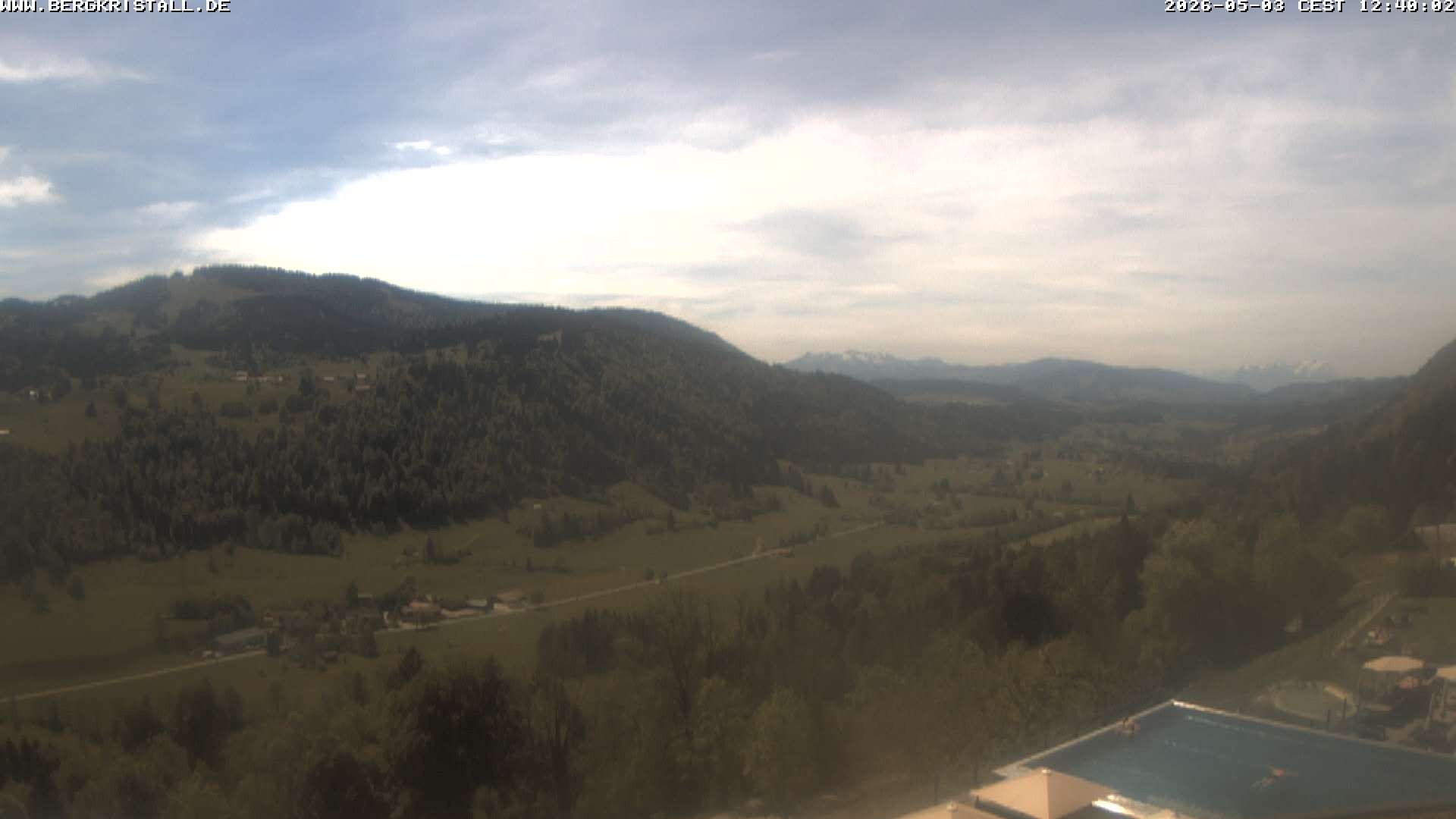 Archiv Foto Webcam Blick vom Hotel Bergkristall in Oberstaufen