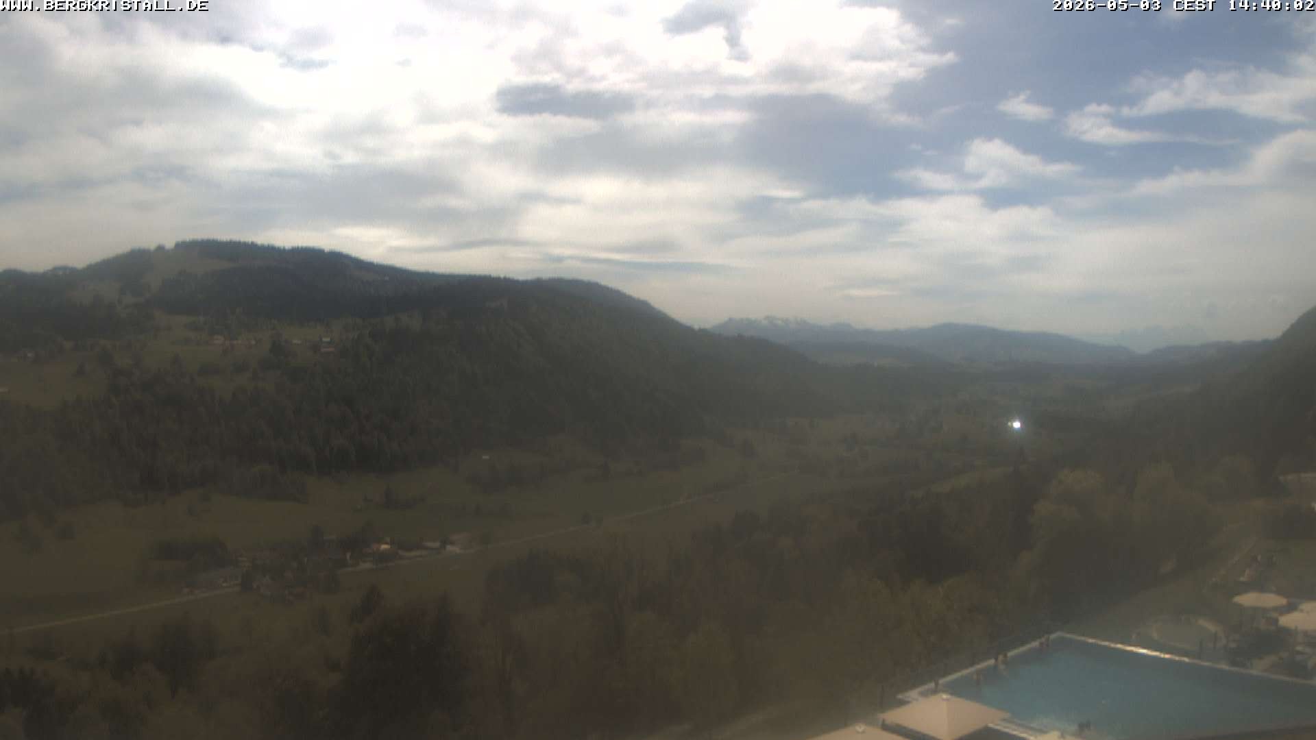 Archiv Foto Webcam Blick vom Hotel Bergkristall in Oberstaufen