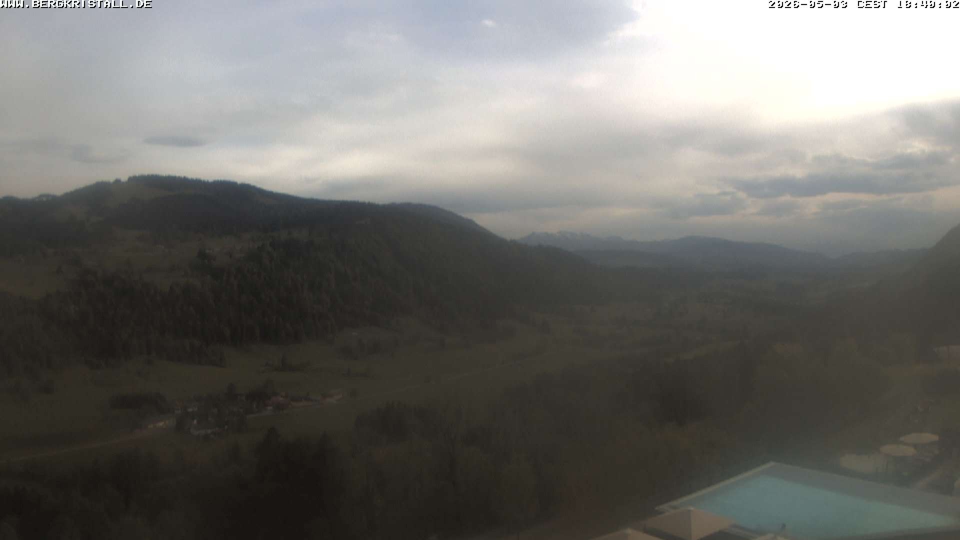 Archiv Foto Webcam Blick vom Hotel Bergkristall in Oberstaufen